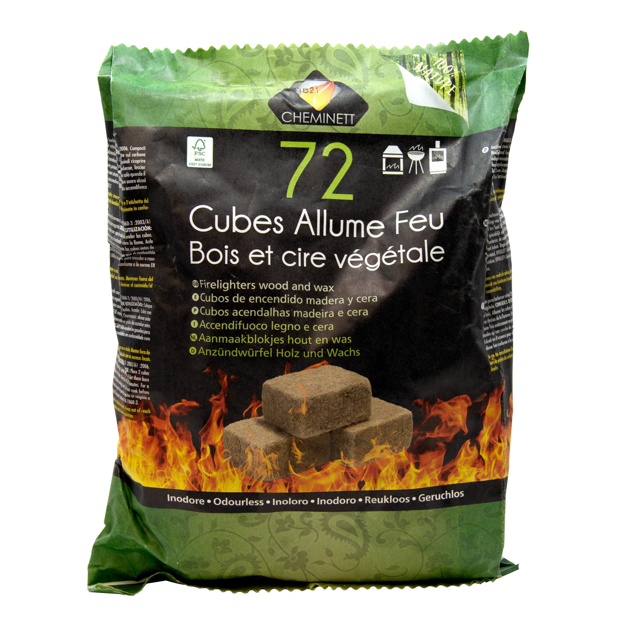 Cubos de encendido SANEAPLAST saco 72 unidades - 3