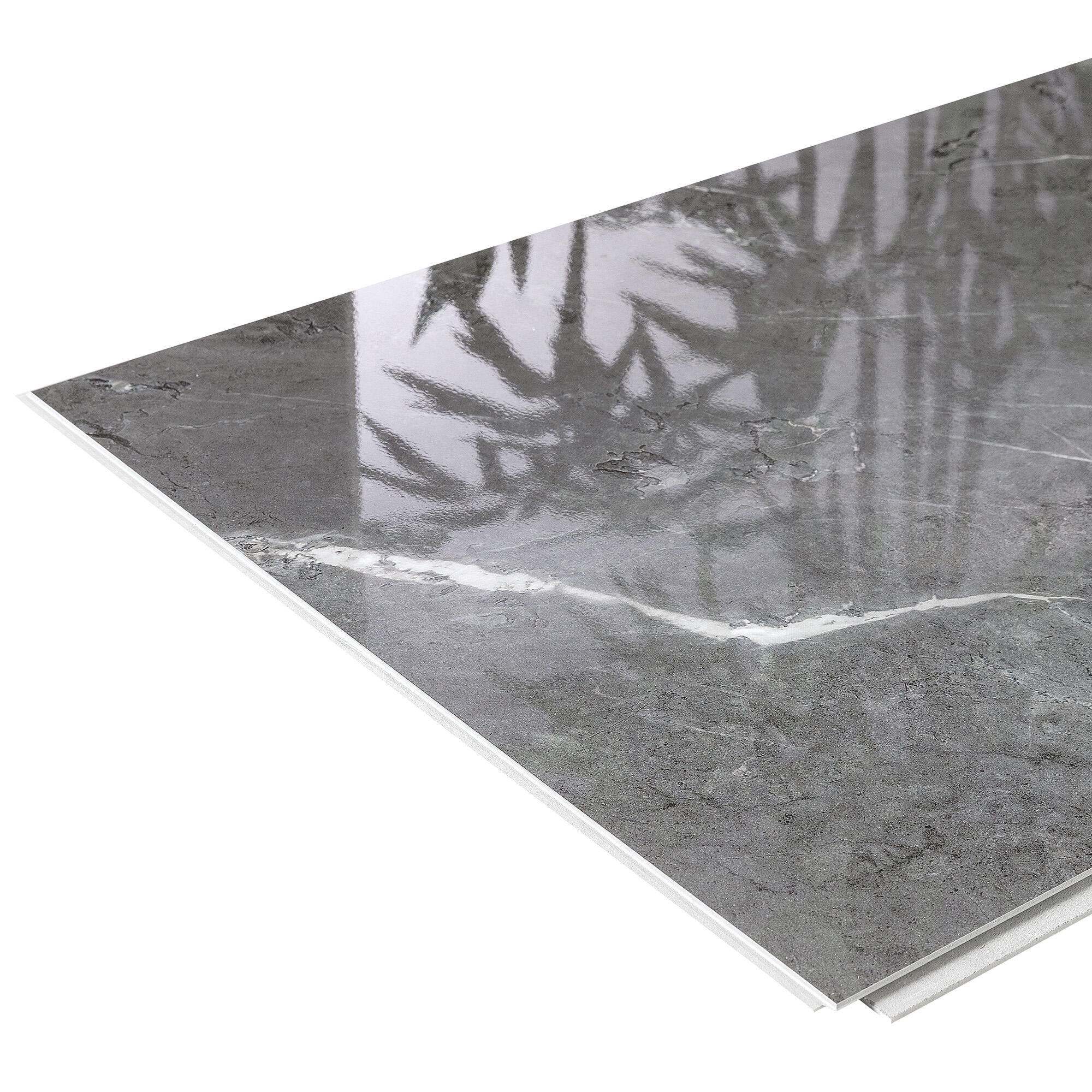 Revestimiento de pared decorativo efecto mármol de PVC Gloss Porto negro de 65x37.5cm - 9
