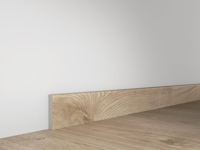 Pack de 4 Rodapiés cerámico Elegant 60x8 cm madera beige ARTENS