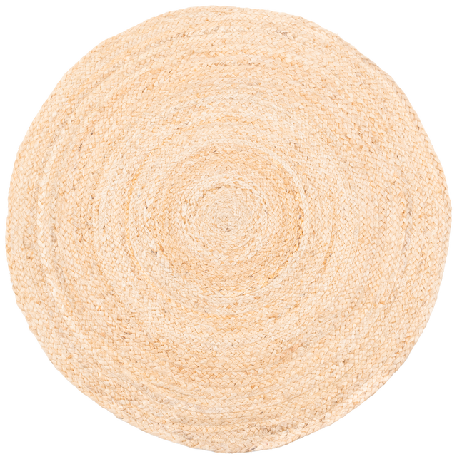 Dywan okrągły z juty Delhi naturalny śr. 80 cm