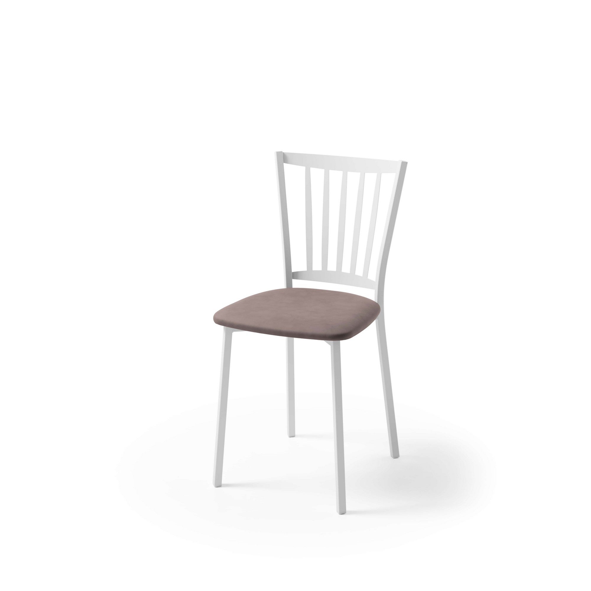 Silla de cocina petra con estructura blanca y asiento en domus urban