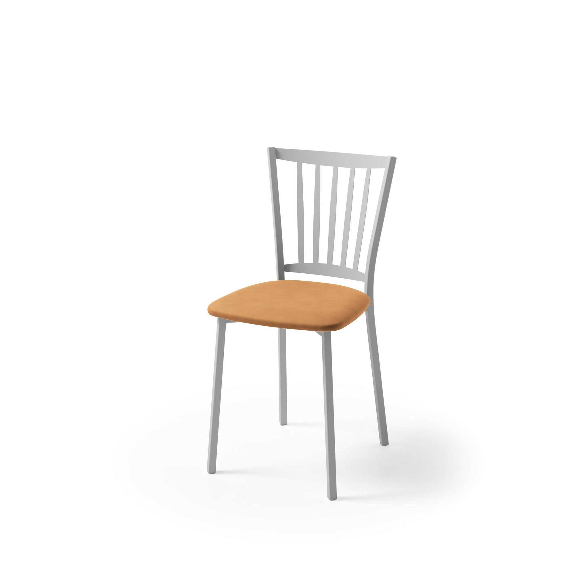 Silla de cocina petra con estructura de aluminio y asiento en domus habana
