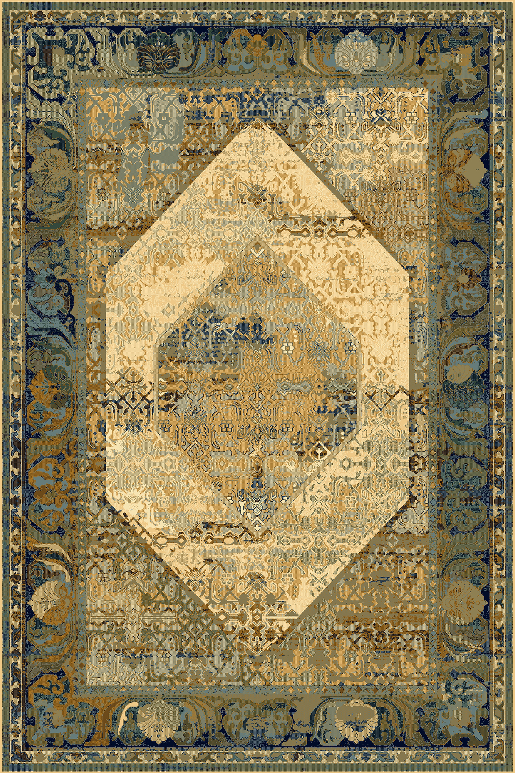 Dywan wełniany Omega Seneh Koniak 200 x 300 cm
