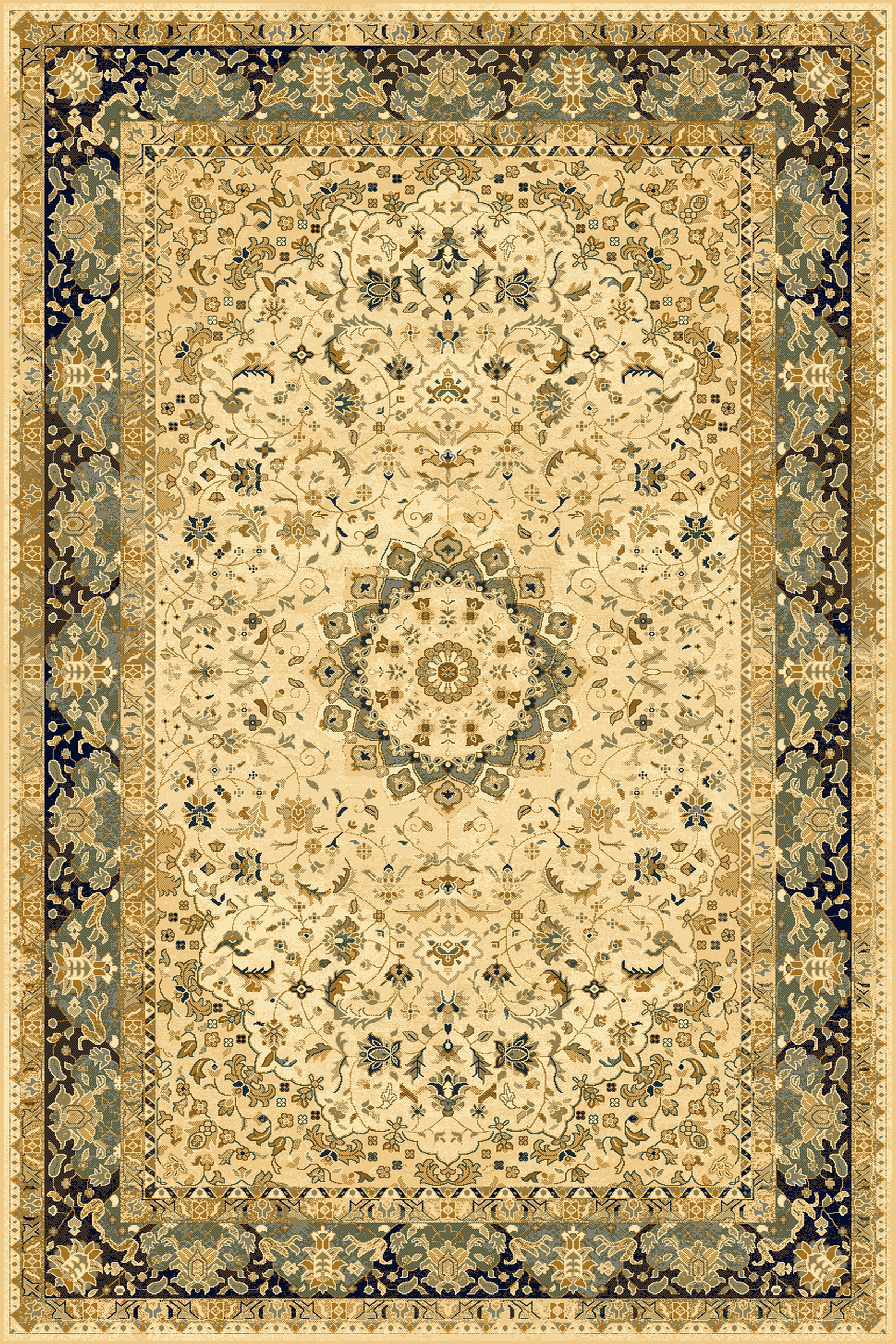 Dywan wełniany Omega Adagio Koniak 200 x 300 cm