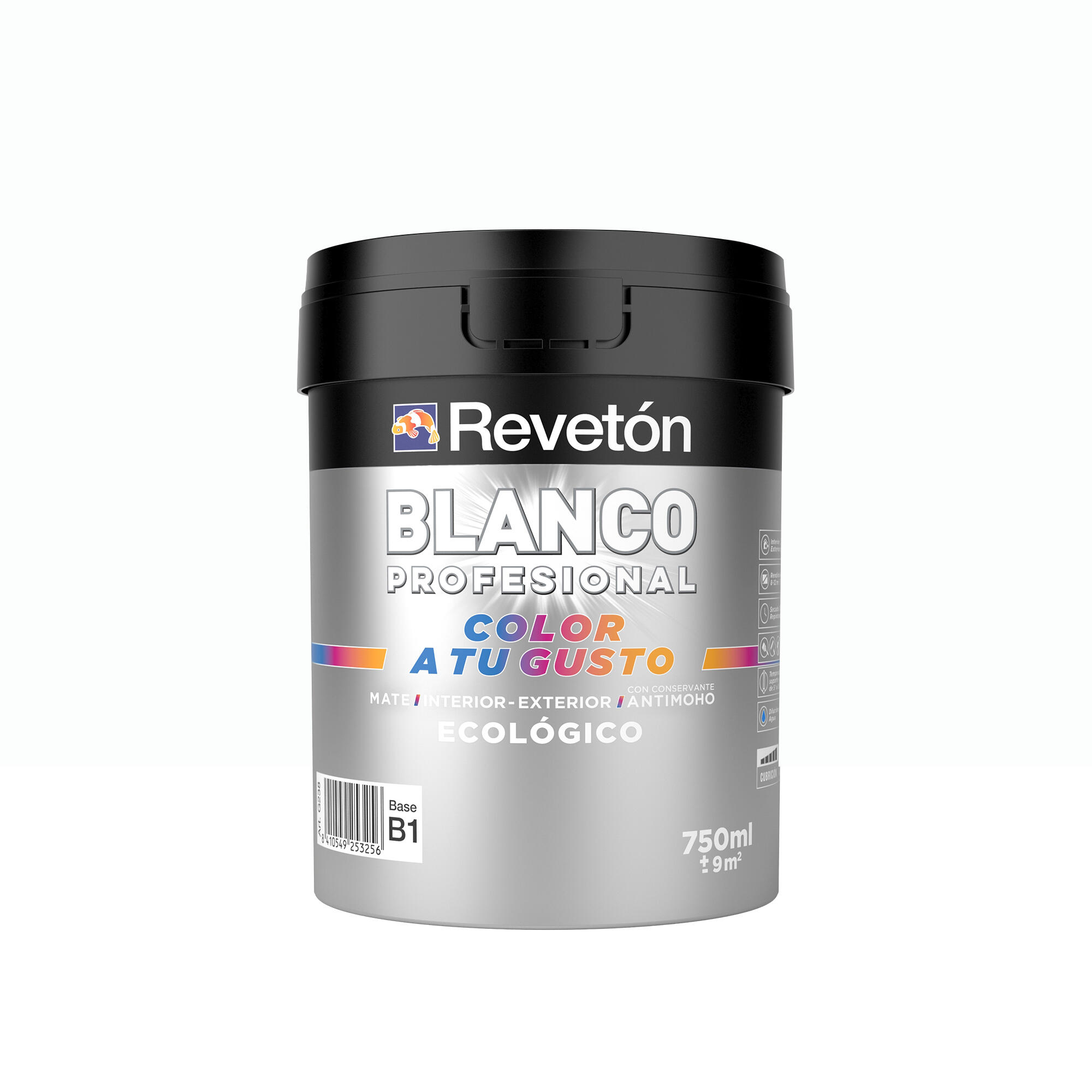Pintura de interior Color a tu gusto REVETÓN color rojo rosado medio empolvado mate 750ml para paredes y techos - 2
