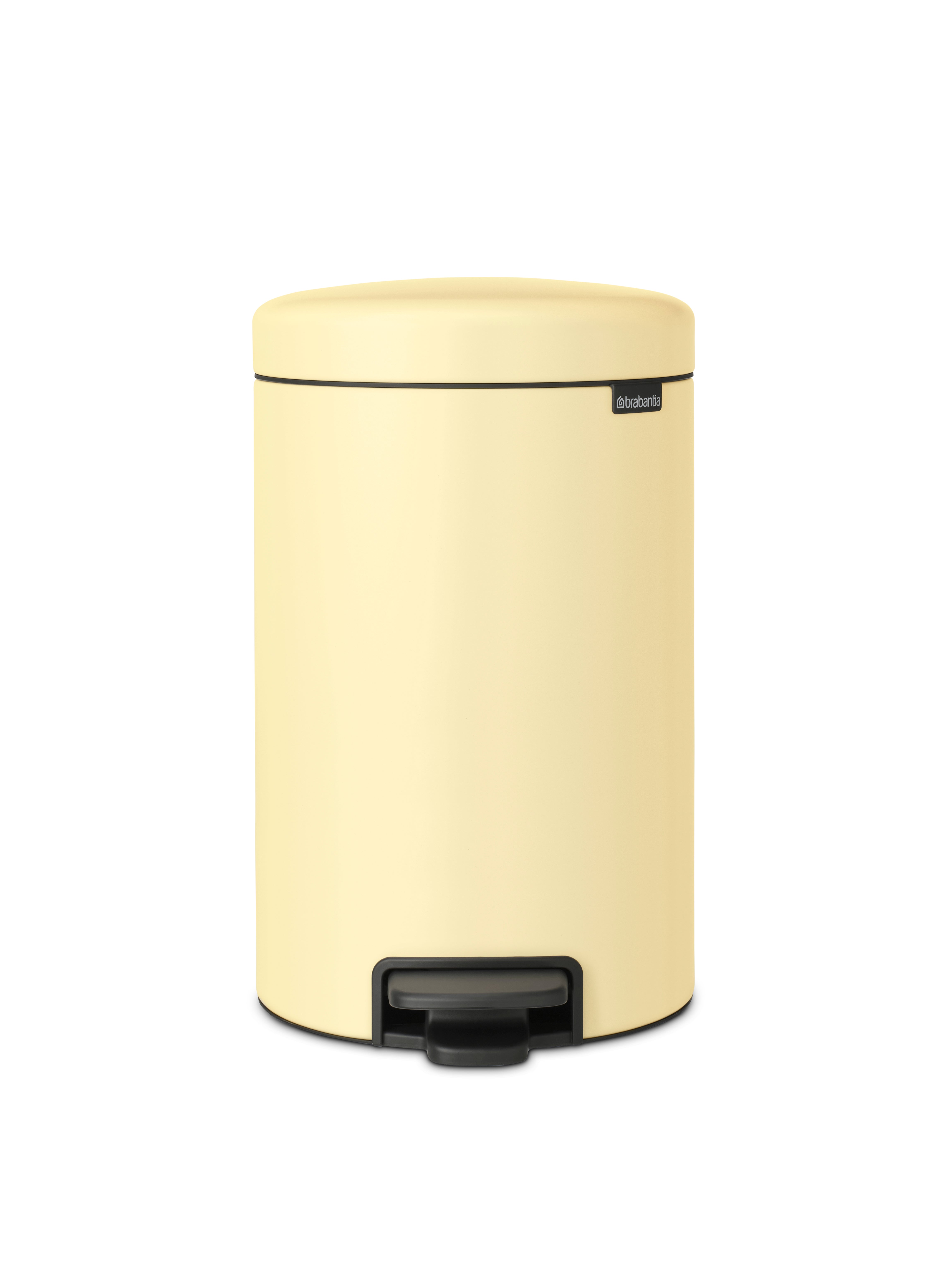 Papelera de baño newicon amarillo 12 l