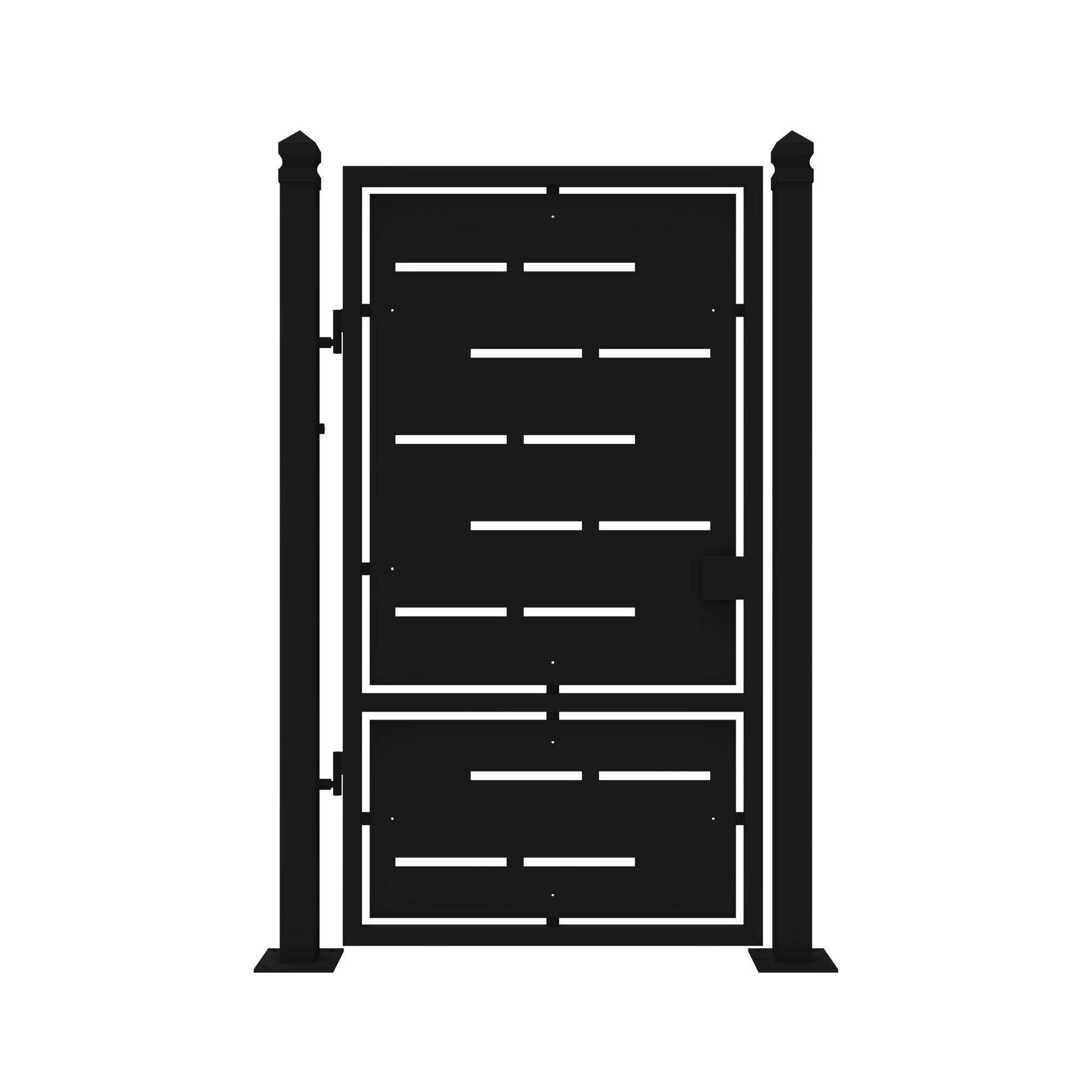 Blocca Cancello Con Anello Semplice – Regolabile 125-180 Mm, Nero Zincato (made In UK)