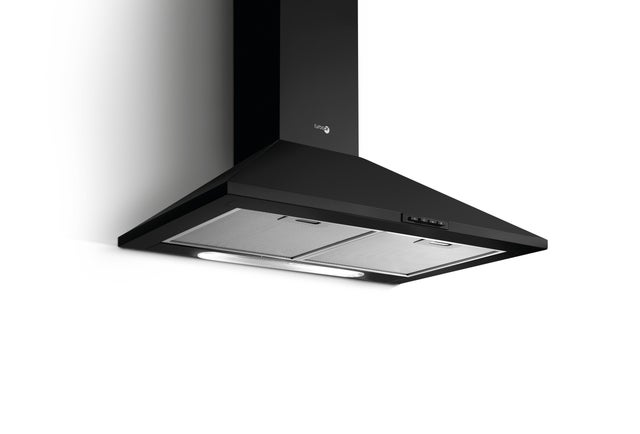 Campana decorativa TURBOAIR CERTOSA AN/A/60/PB 60 cm 395 m/h negro clase D