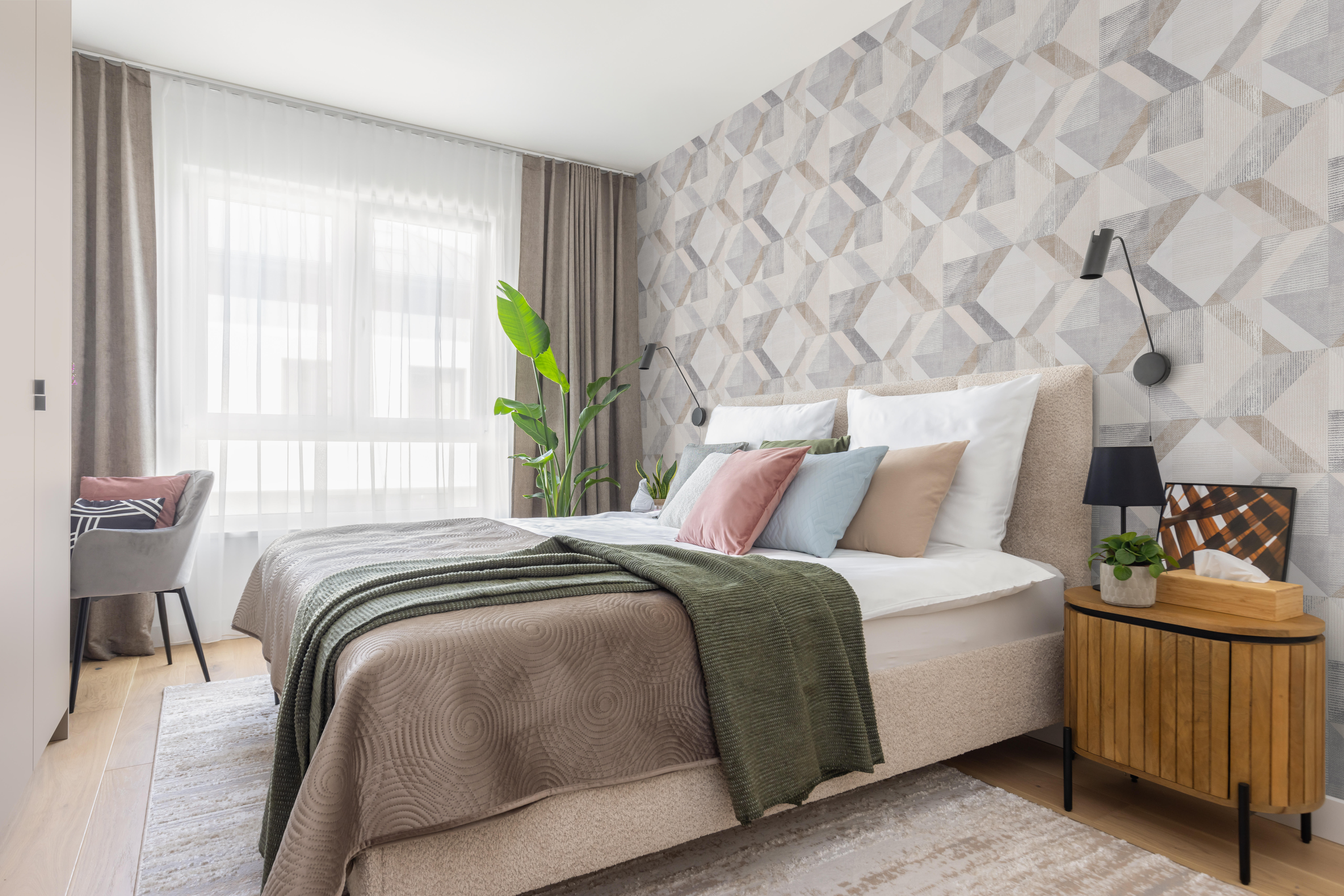 Papel pintado vinilo aplicación cola en pared geométrico geometricos 21 utility multicolor rasch 53cmx10.05m superlavable apto para cocinas o baños