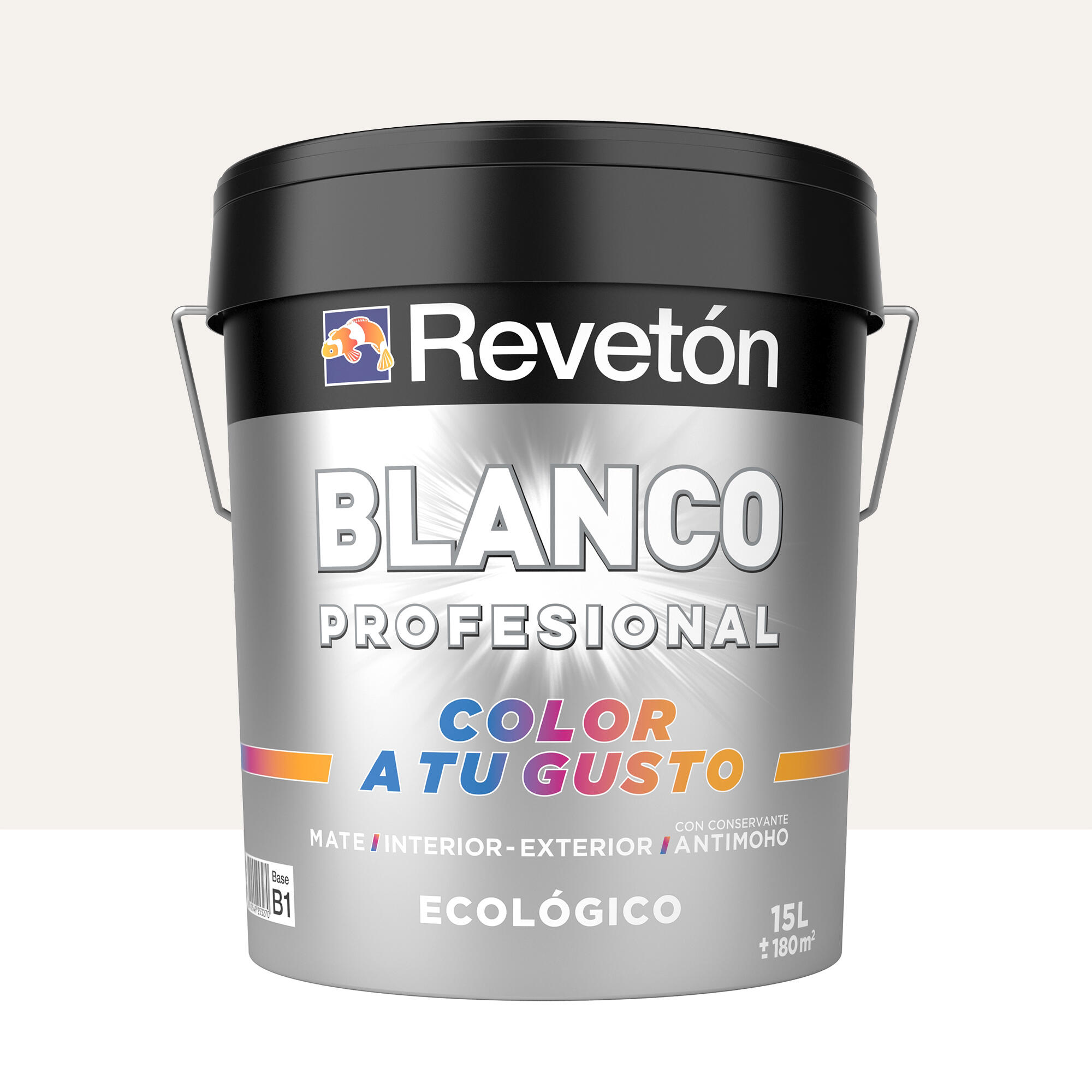 Pintura de interior color a tu gusto revetón color nude pastel empolvado mate 15l para paredes y techos