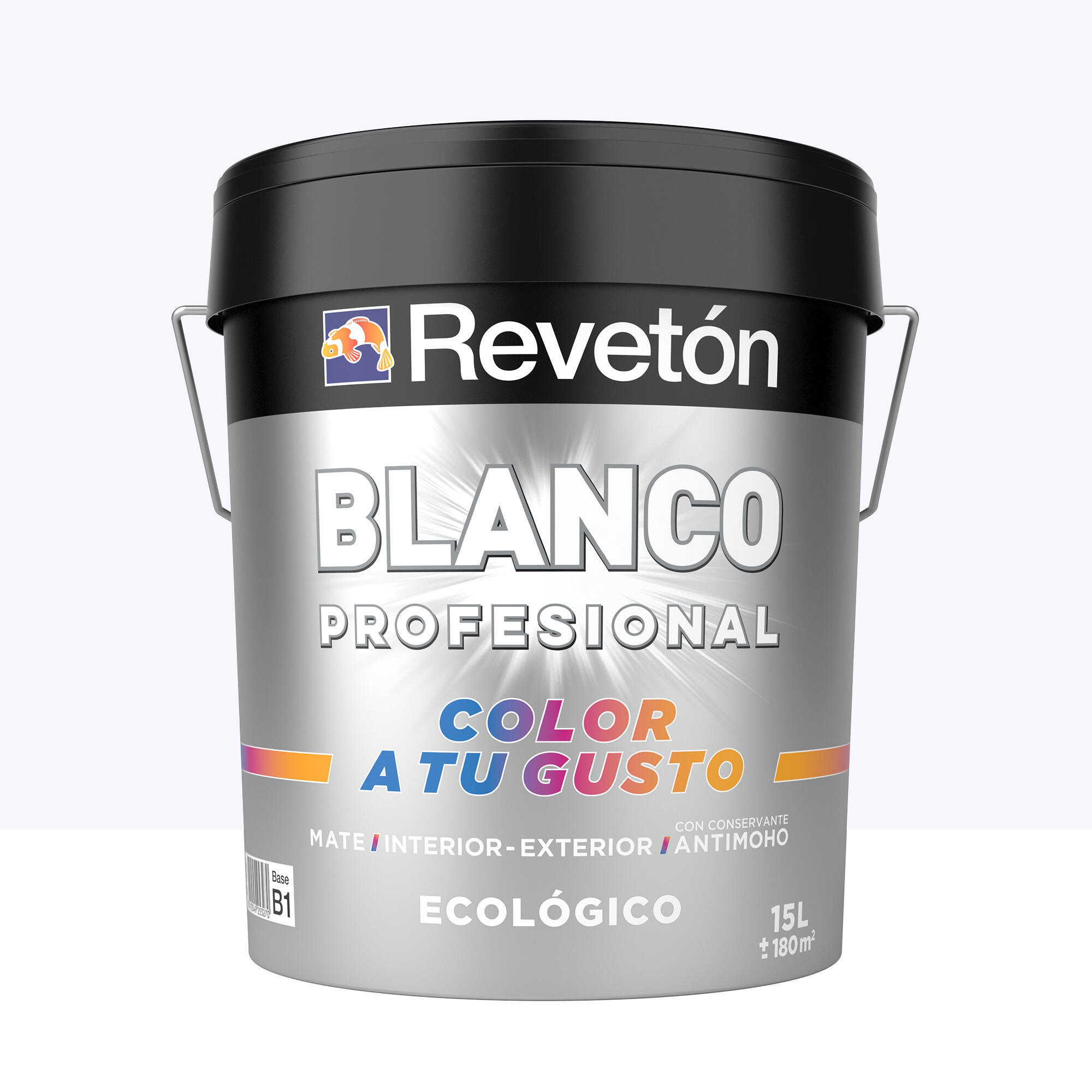 Pintura interior revetón color a tu gusto lila rosáceo muy luminoso mate 15l