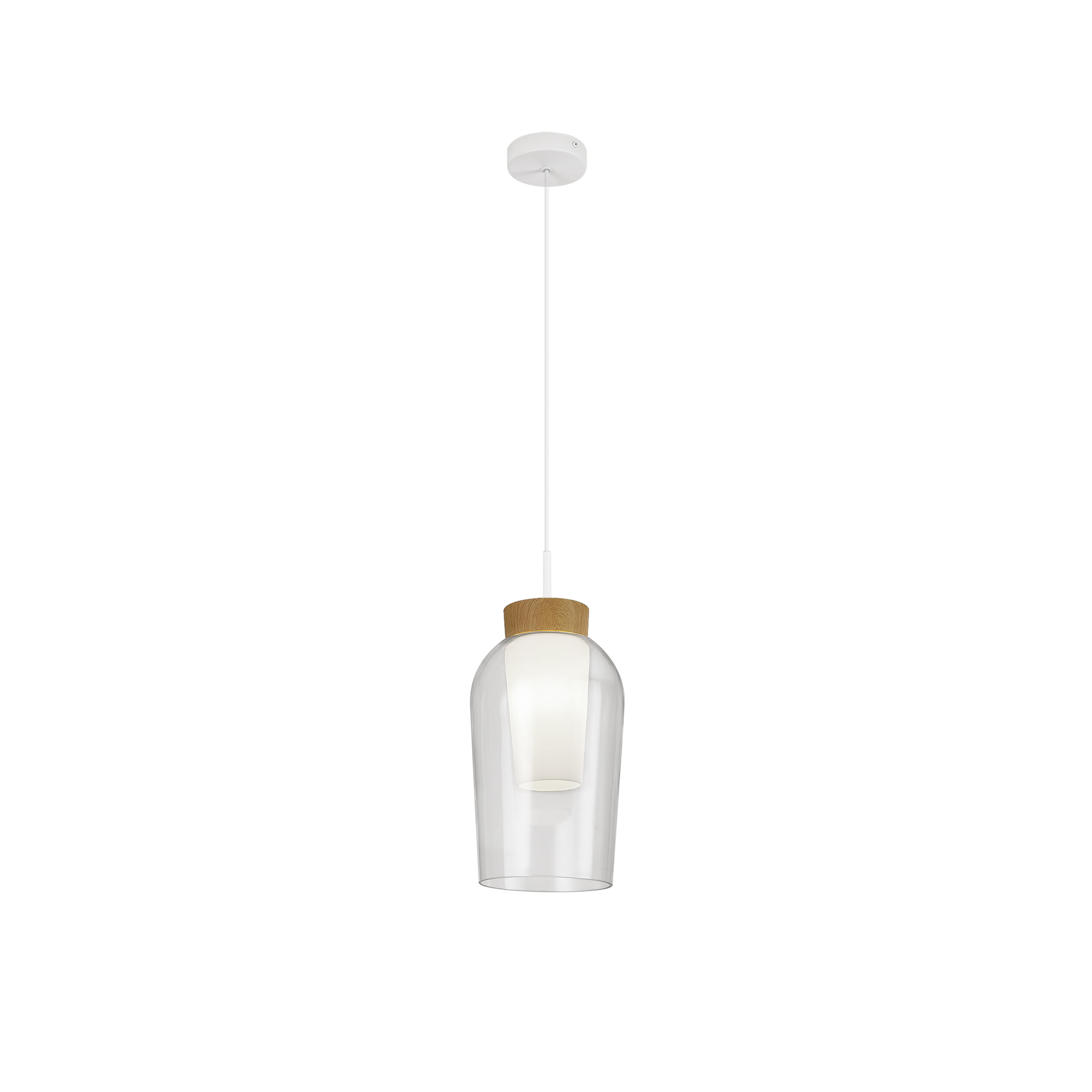 Lámpara de techo nora 1 luz e27 18 cm blanca