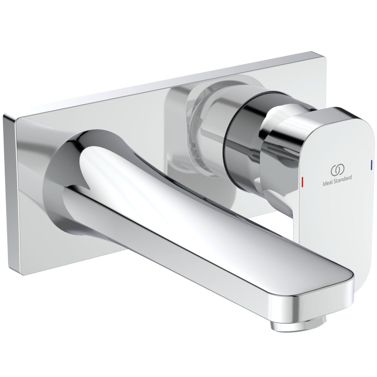 Rubinetto per lavabo a canna media getto laminare cristallino Tonic II cromo lucido - 4
