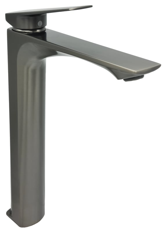 Bateria umywalkowa czarny chrom 30 cm Omega Grey Liveno