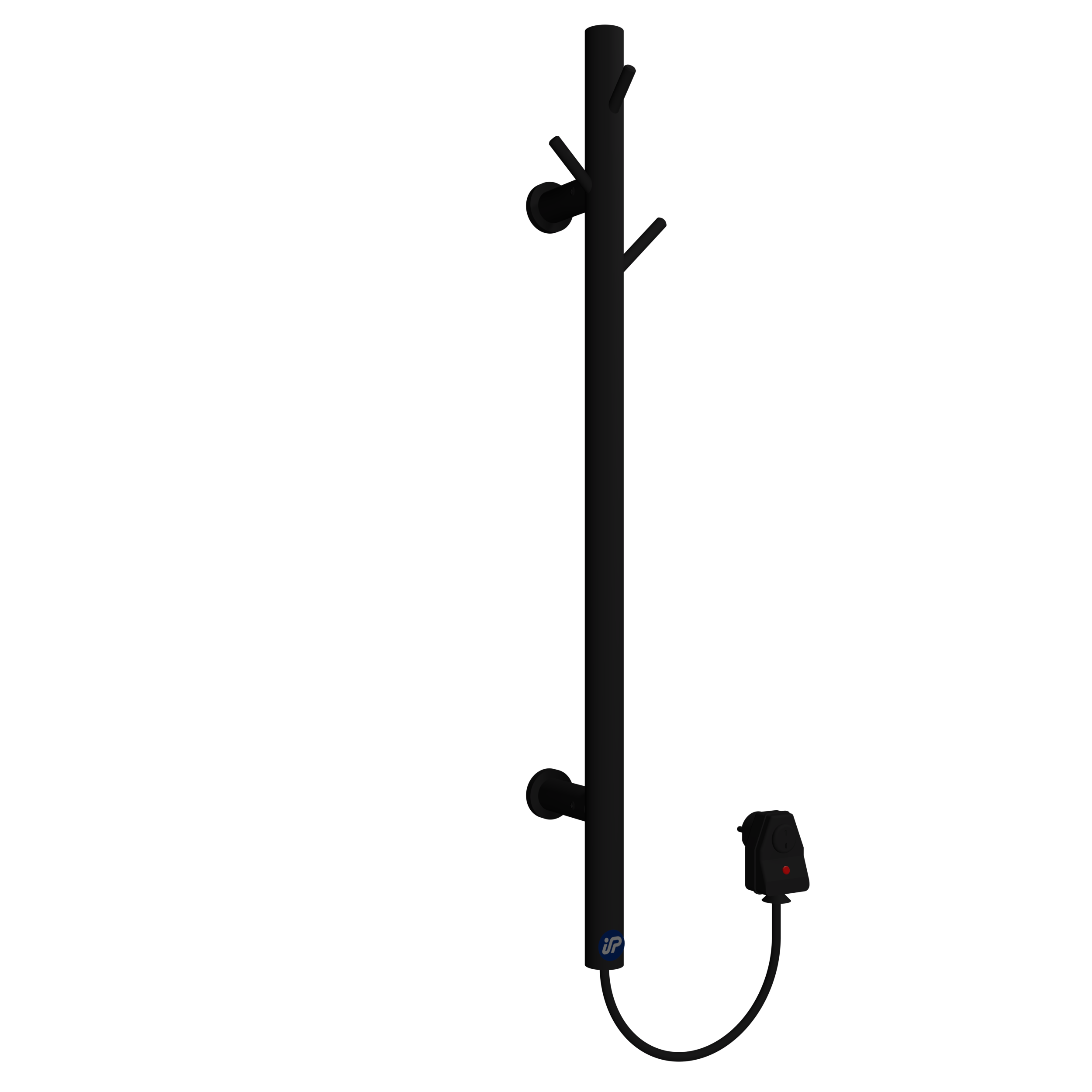 Suszarka elektryczna TUBI 60x9 cm Czarny Mat 32W INSTAL PROJEKT