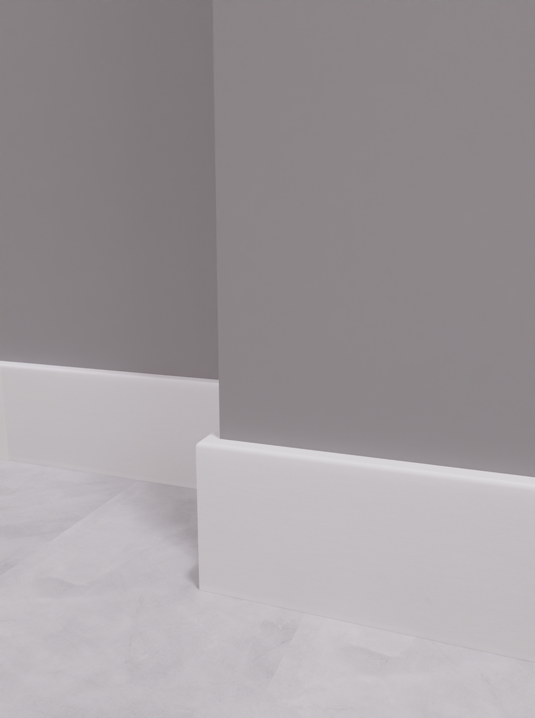 Battiscopa Classic in mdf bianco Sp 10 mm x H 6.5 x L 220 cm, 10 pezzi ...