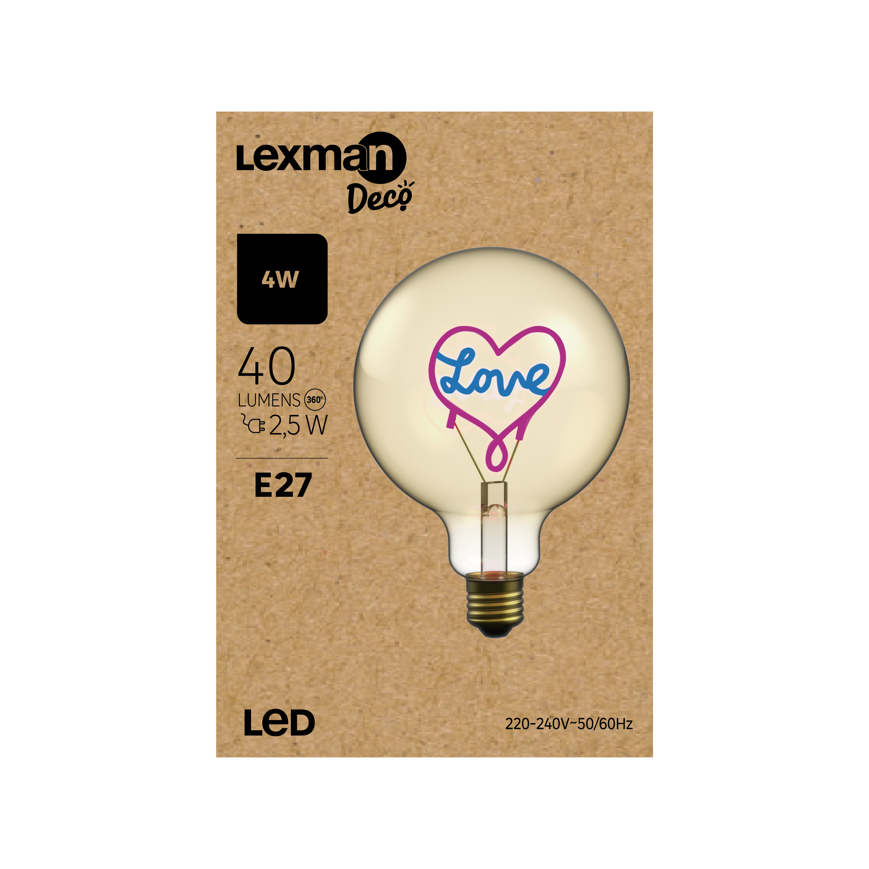 Lâmpada led filamentos Love E27 136LM 1800K Lexman - 8