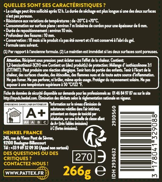 COLLE NCNV FIX BOIS MSP 266G PATTEX