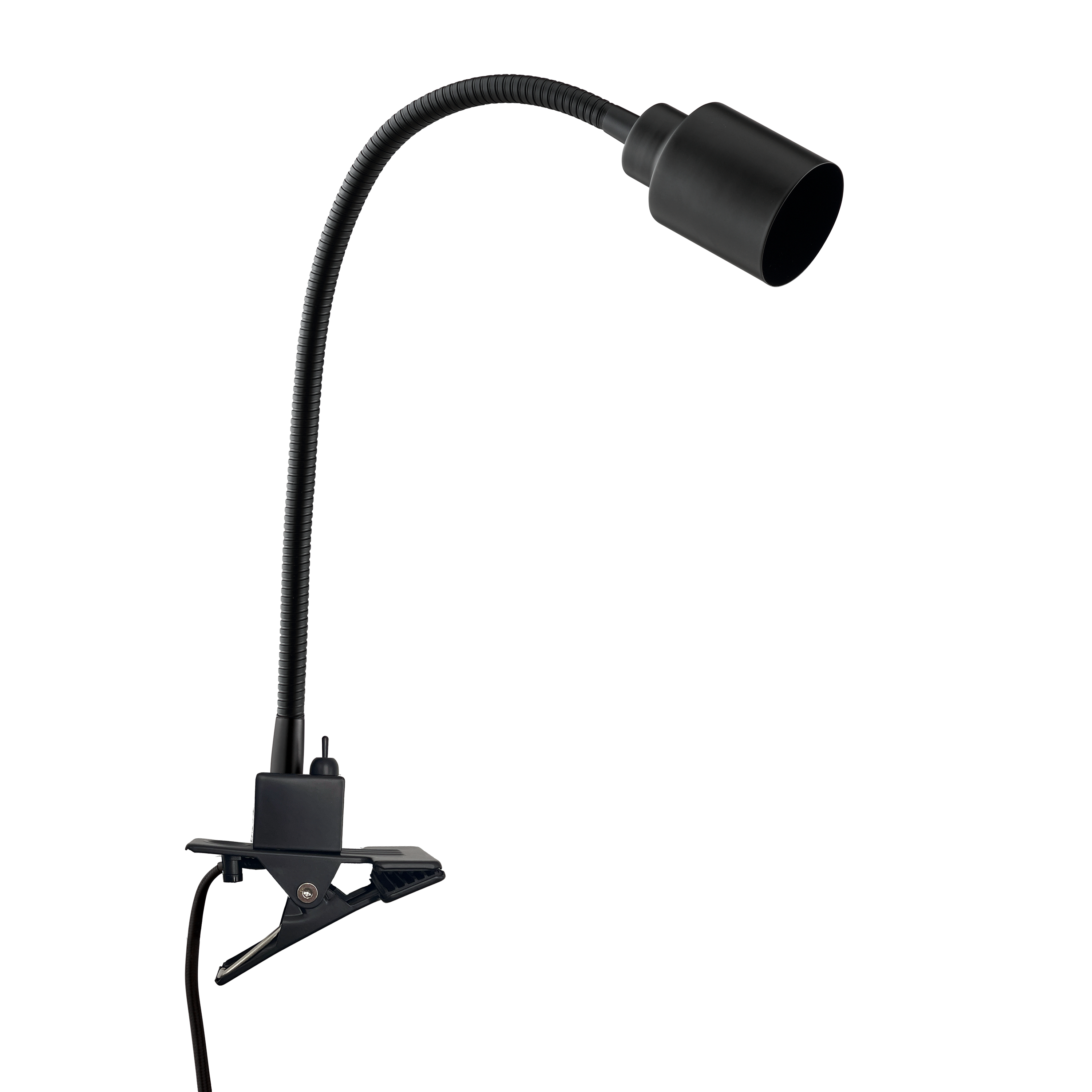 Flexo para escritorio compatible con casquillo GU10 Tekla INSPIRE con estructura acero negro de pinza alimentación a red - 3