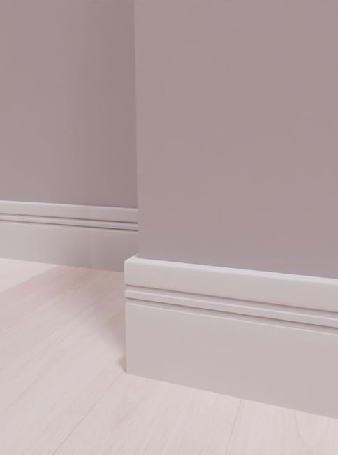 Leroymerlin Battiscopa Classic Ducale in mdf bianco Sp 10 mm x H 8 x L 220 cm / 2.2 m