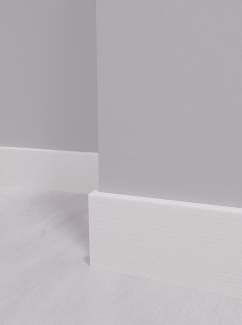 Battiscopa Classic Matrix in mdf bianco Sp 10 mm x H 8 x L 220 cm / 2.2 ...