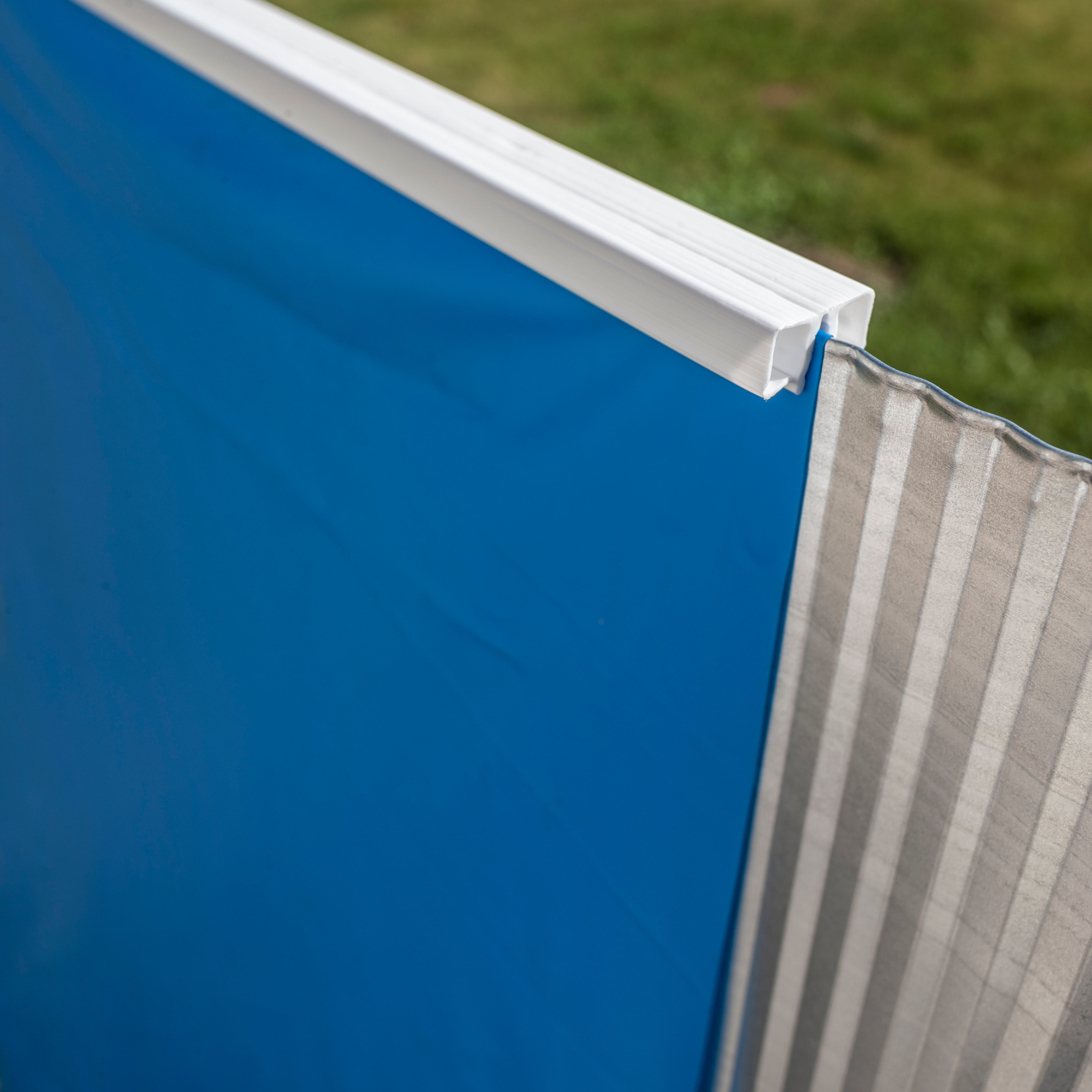 Liner redondo Overlap de PVC de Ø 460cm azul de 30/100 mm GRE | Leroy ...