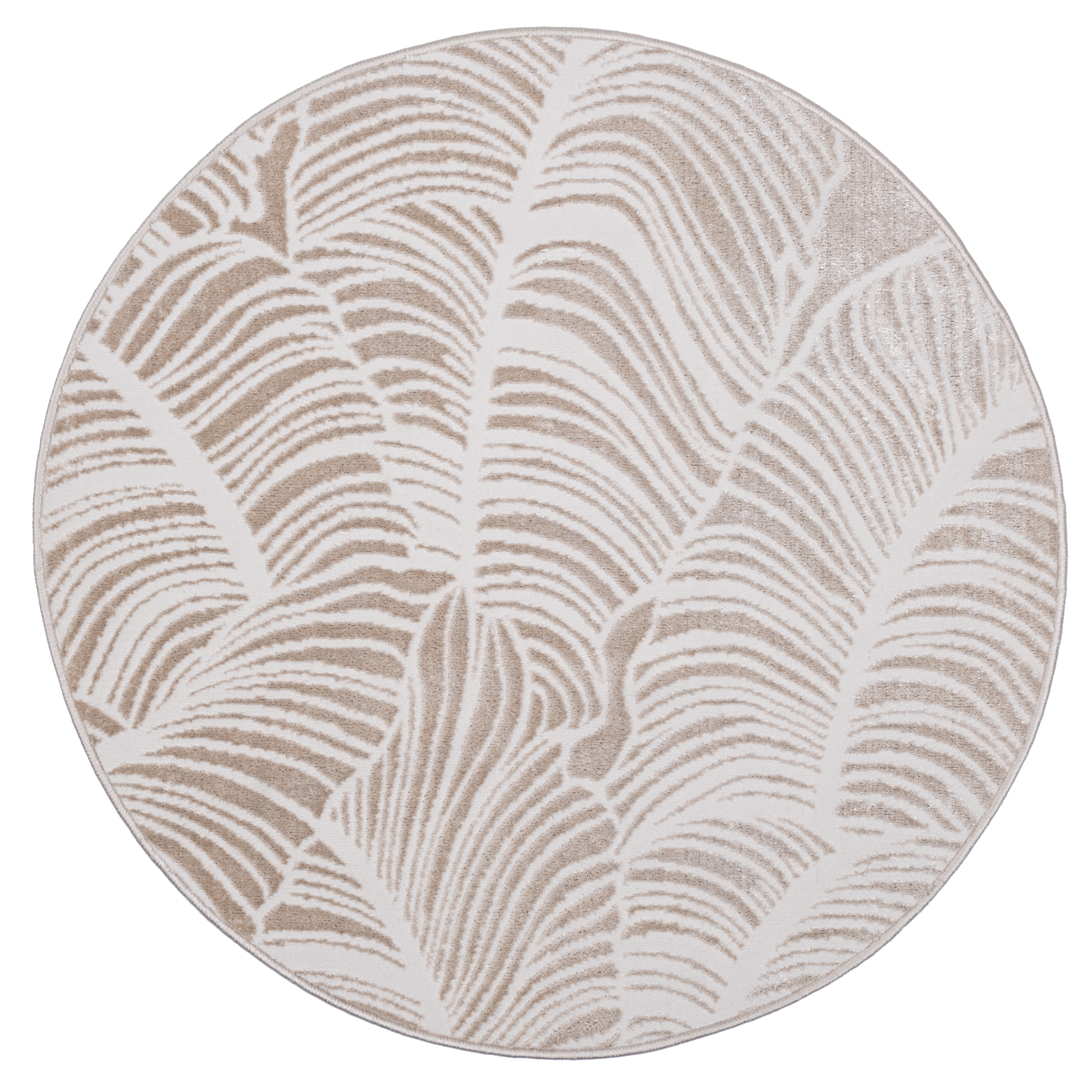 Dywan okrągły Salma Modern ivory-szary śr. 100 cm