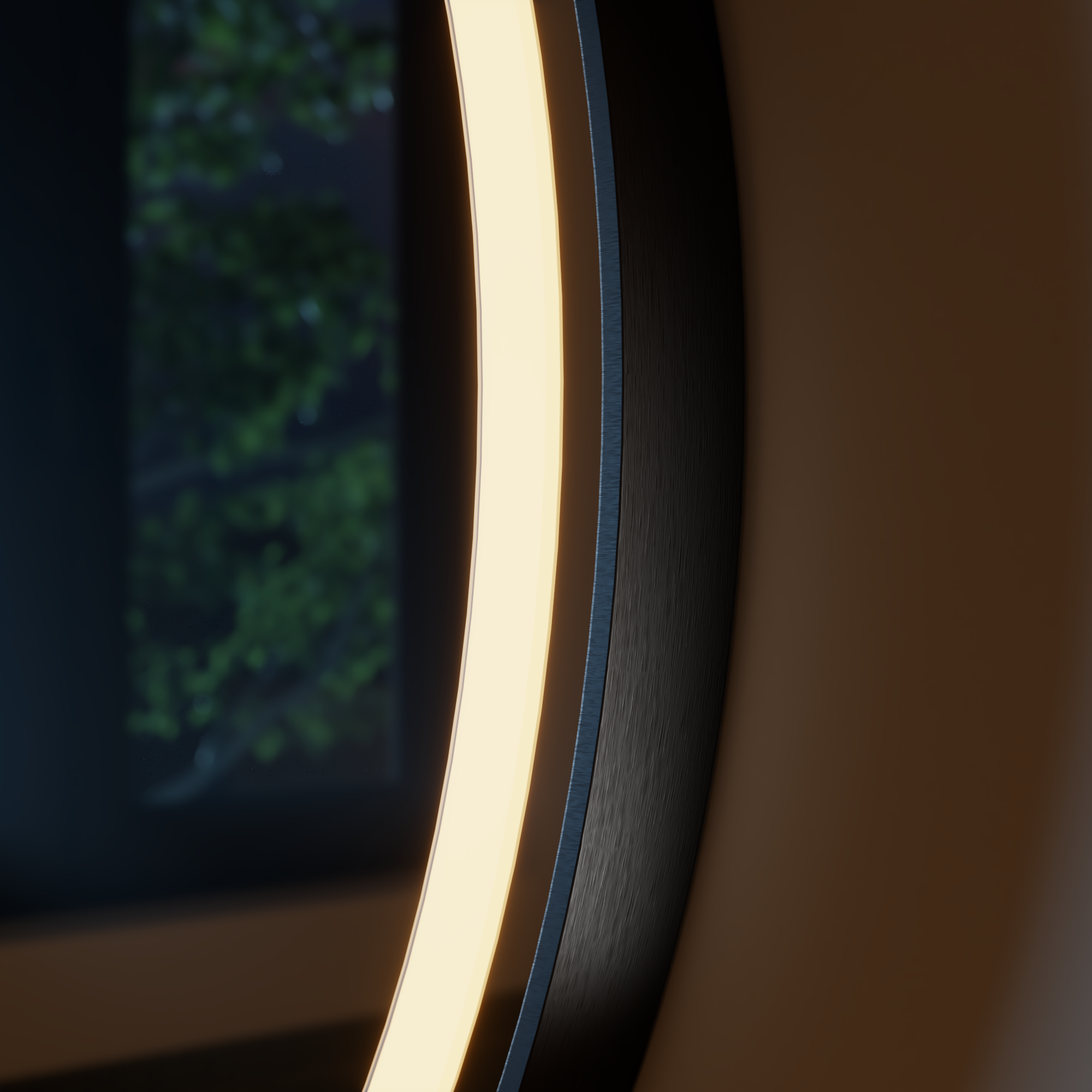 Miroir lumineux rond noir Diam.60 cm Remix - 7