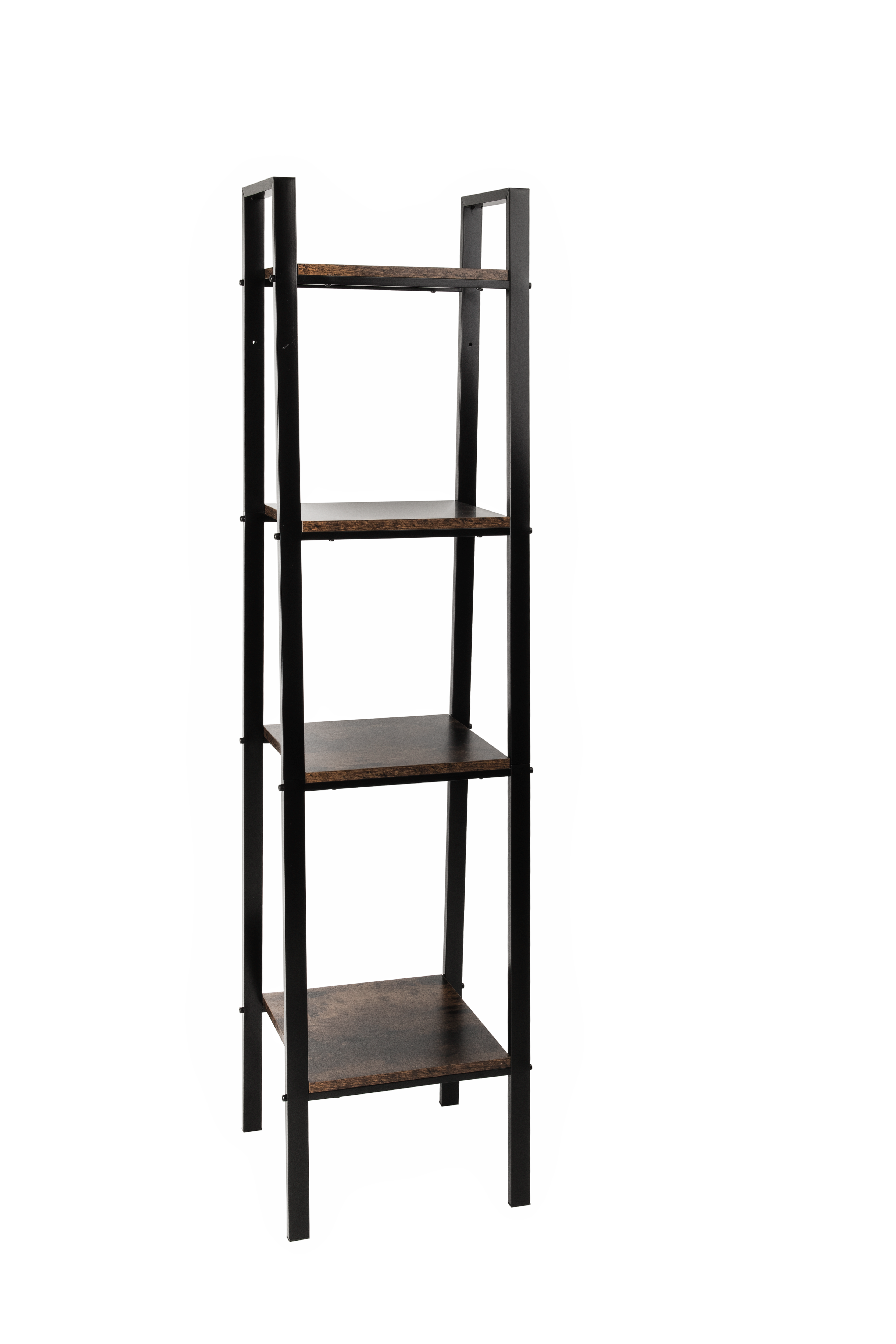 Regał łazienkowy czarny 34.5 x 37.2 x 148 cm Awd Interior