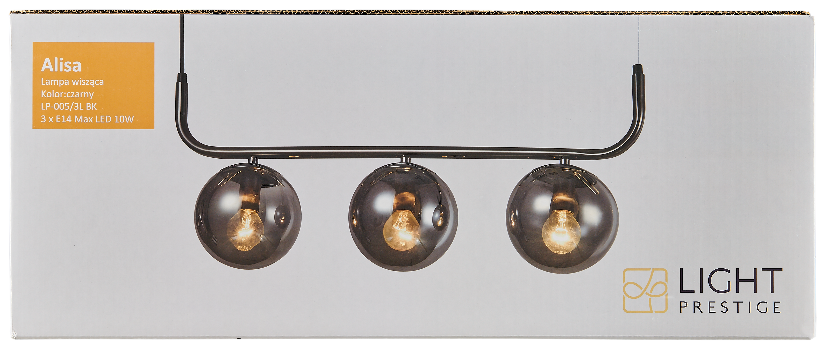 Lampa wisząca Alisa/Dorado grafit 3 x E14 Light Prestige - 5