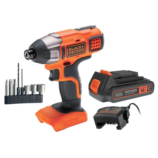 Atornillador a batería BLACK + DECKER 18V - 1 bateria - BDCIM18D1A-QW