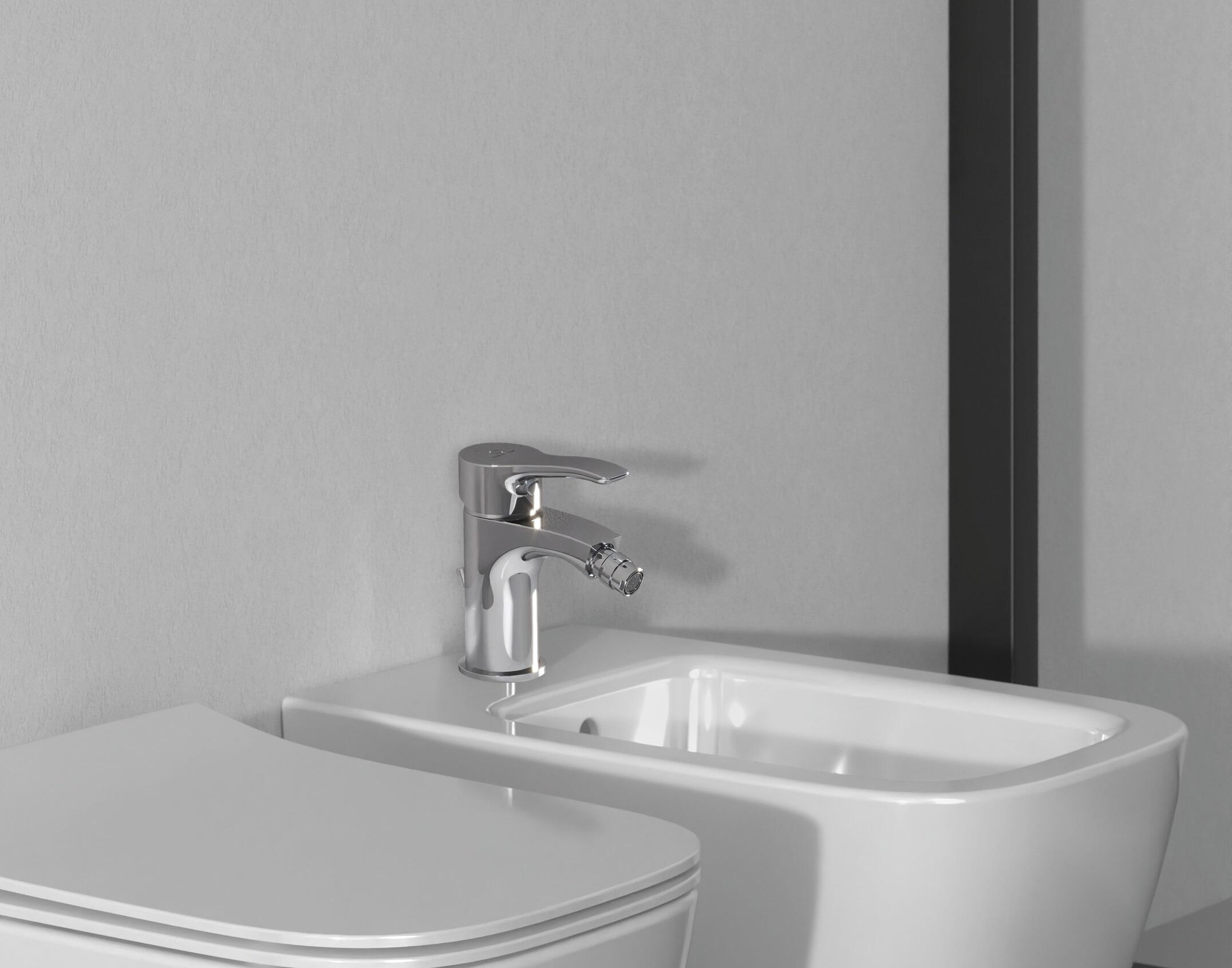Rubinetto per bidet getto laminare cristallino Oglio IDEAL STANDARD cromo lucido - 4