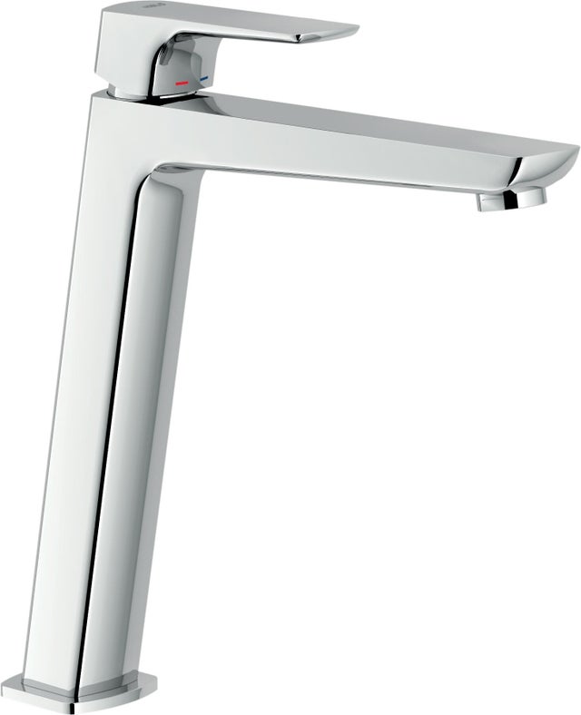 Rubinetto per lavabo getto laminare cristallino Acquaviva cromato lucido NOBILI H 26.7 cm