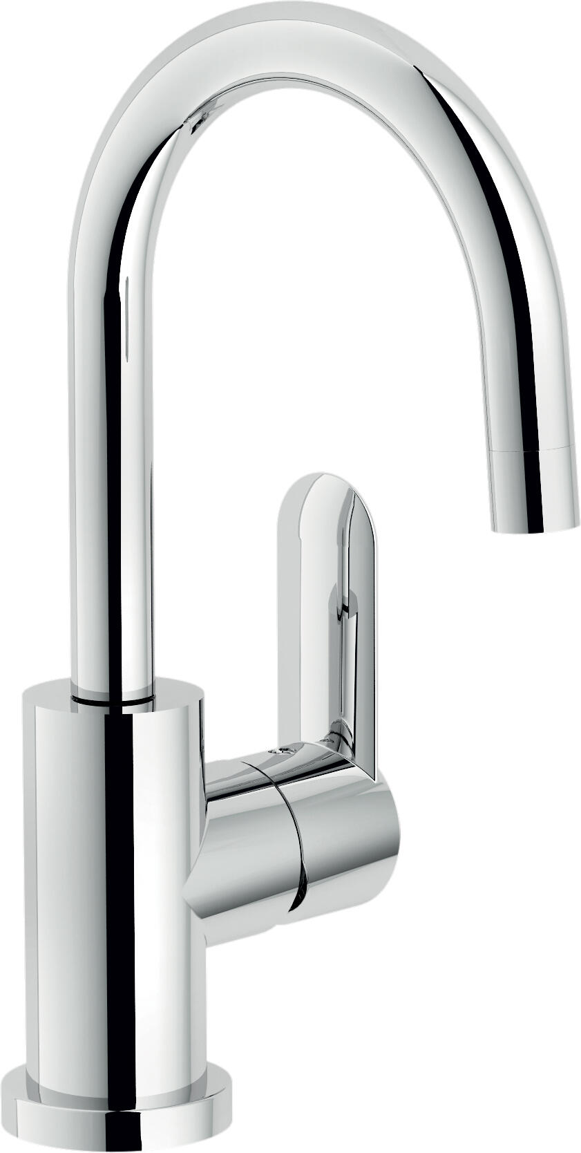 Rubinetto per lavabo getto laminare cristallino Sand cromato lucido NOBILI H 27 cm - 2