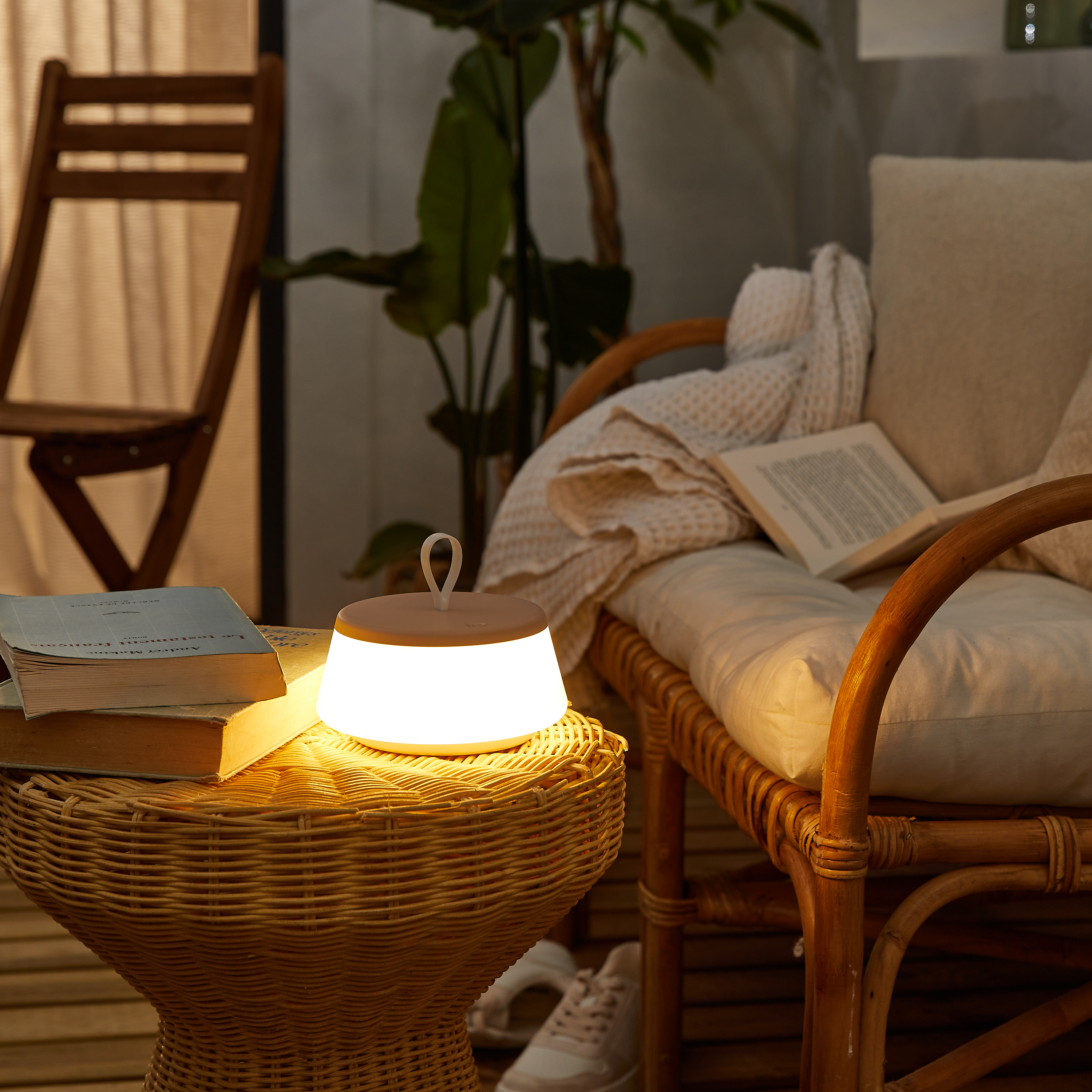 Lampe LED Too touch fonction rechargeable, abs, rose, H.20 cm, INSPIRE - 2