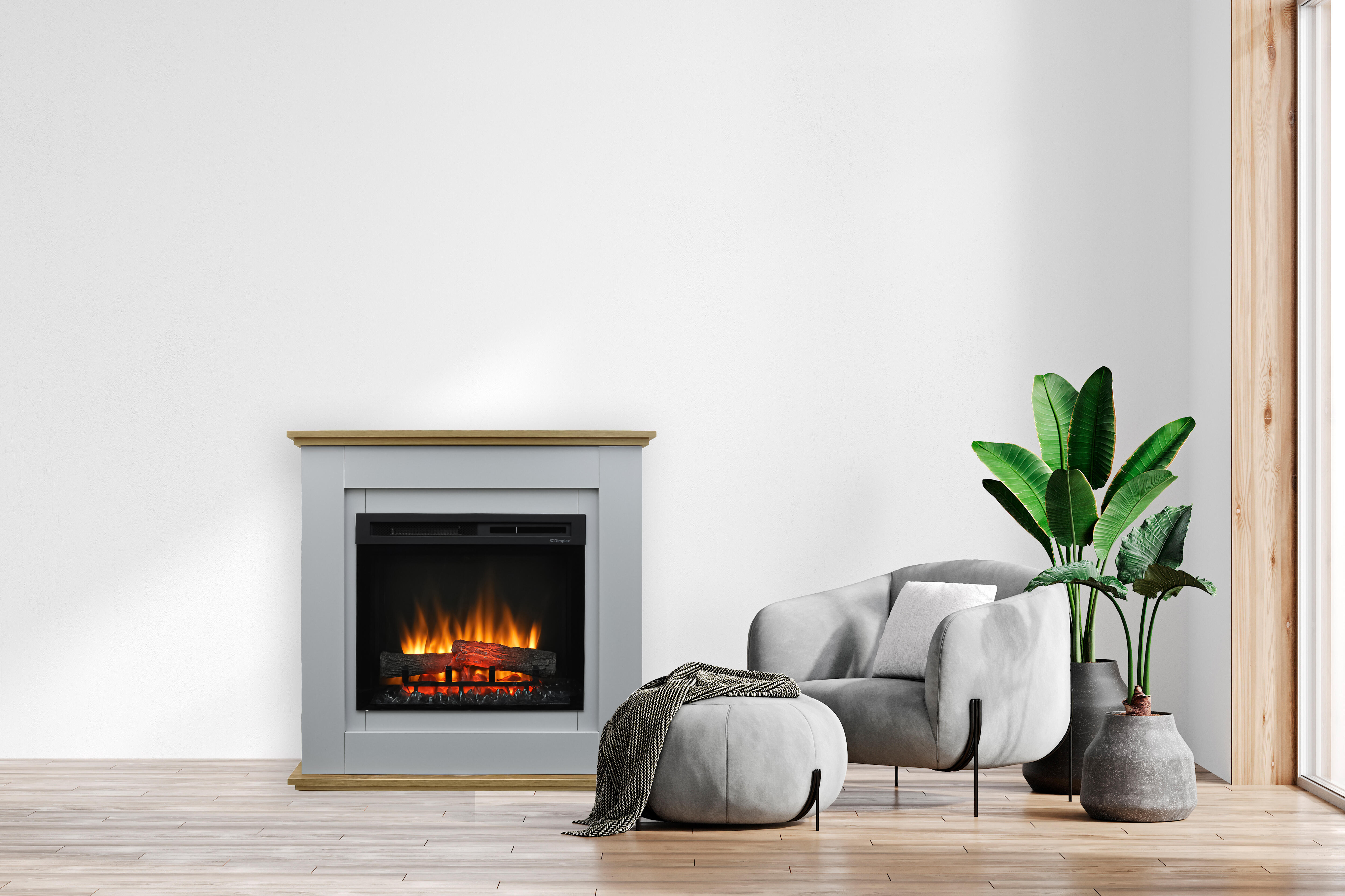 Chimenea eléctrica prime de dimplex con calefactor de 1,4kw