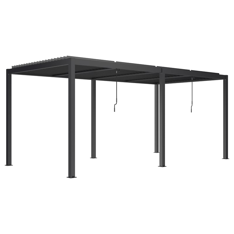 Pawilon ogrodowy pergola Luxe 574x290x230.6 cm antracyt Esti&Esta