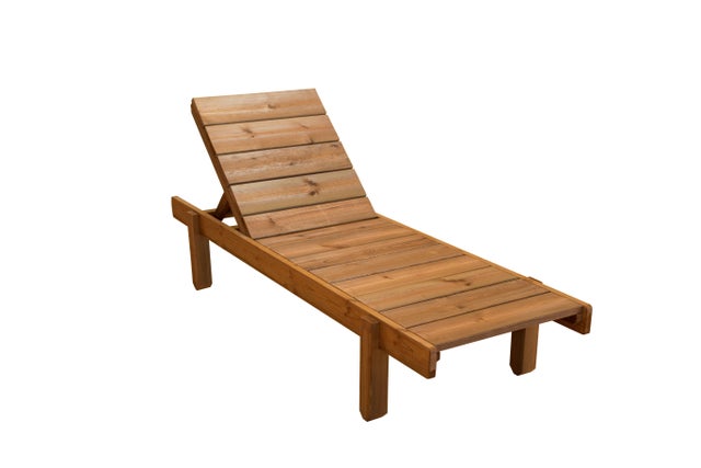 Tumbona de madera SUNSET 70.5x36x195 cm