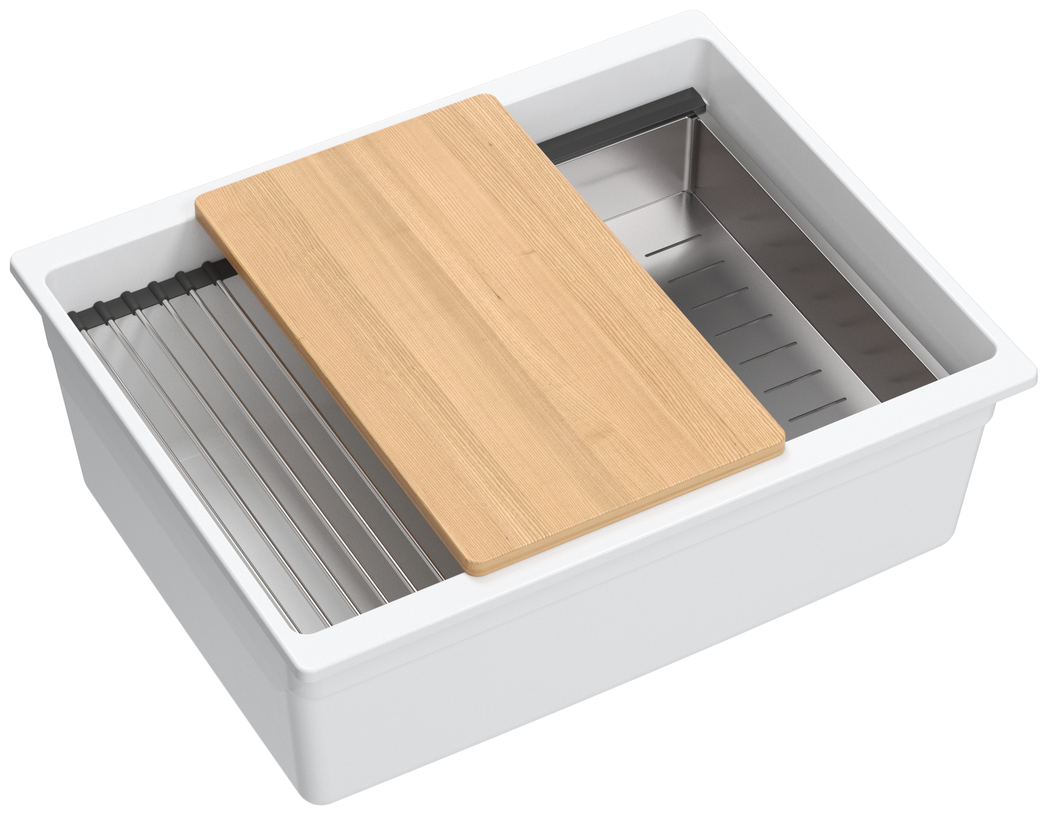 Zlewozmywak granitowy podwieszany Sawerio Quadron - 12