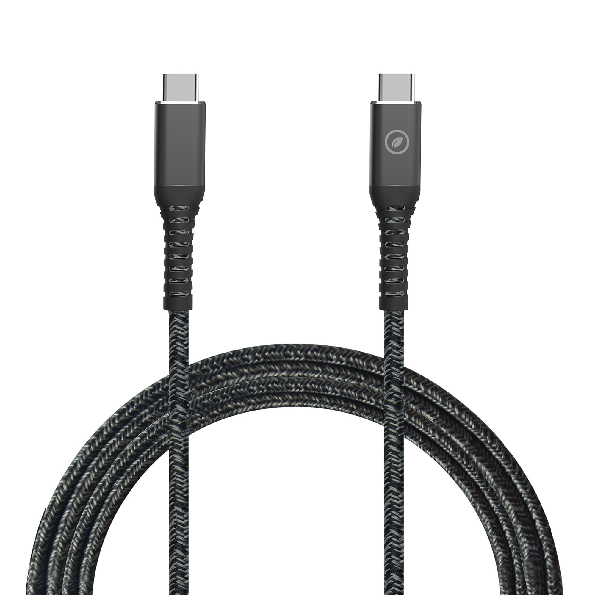 Cable muvit for change tipo c a tipo c 5a/240w 1.2m resistente negro