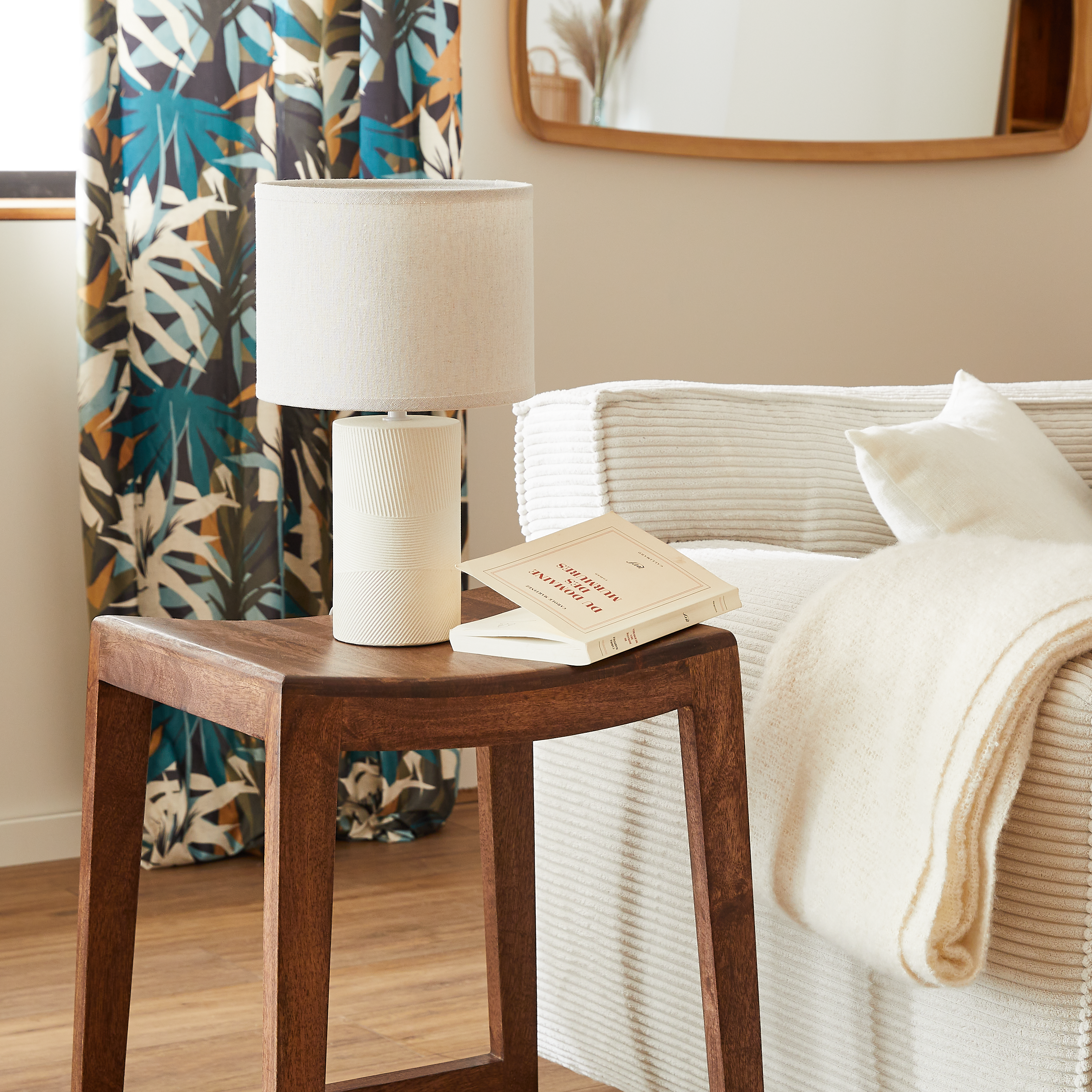 Lampa stołowa Lanzoma beżowa E27 Inspire - 17