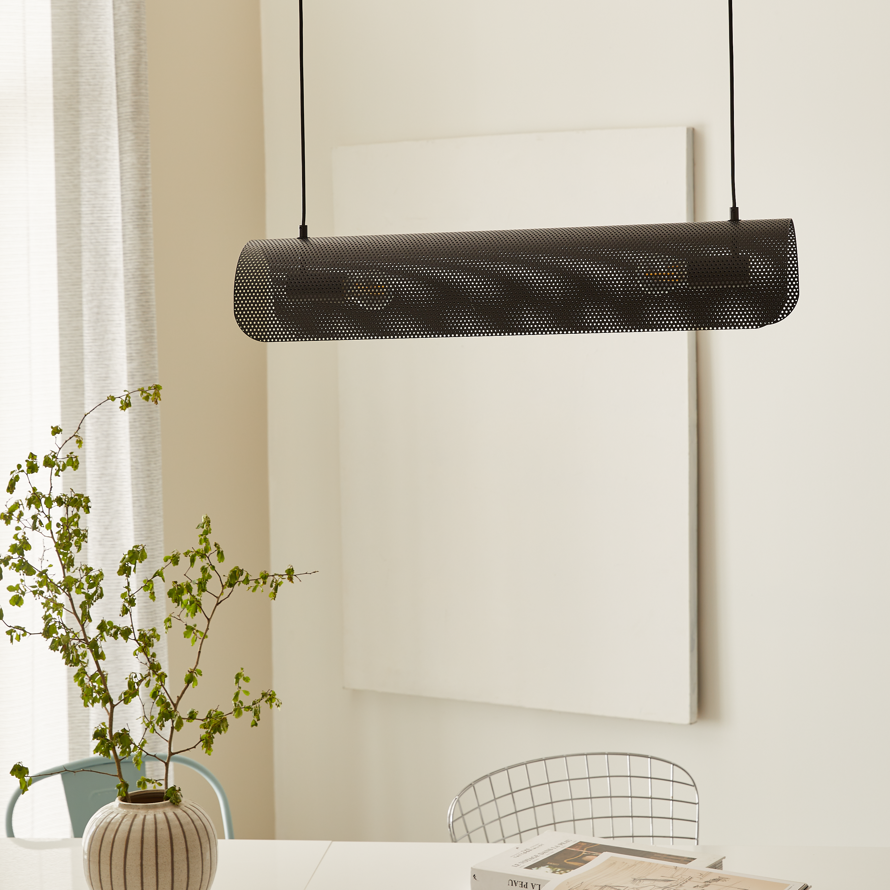Lampa wisząca Carmid czarna 2 x E27 Inspire - 7