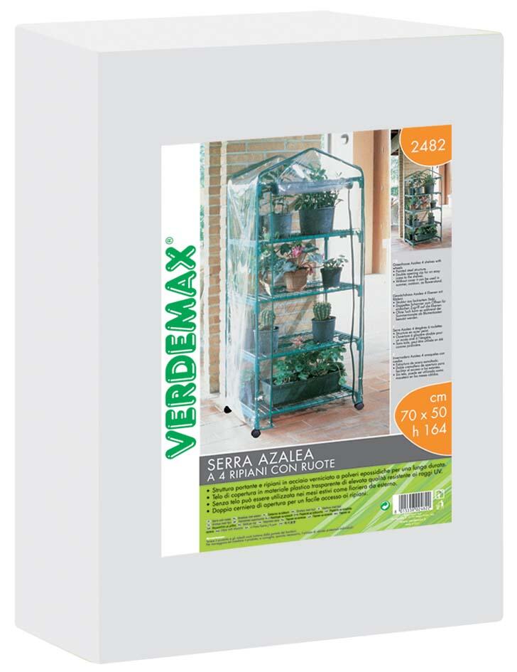 Serra VERDEMAX Azalea 4 ripiani, con ruote 70 x 50 x 164 cm - 5