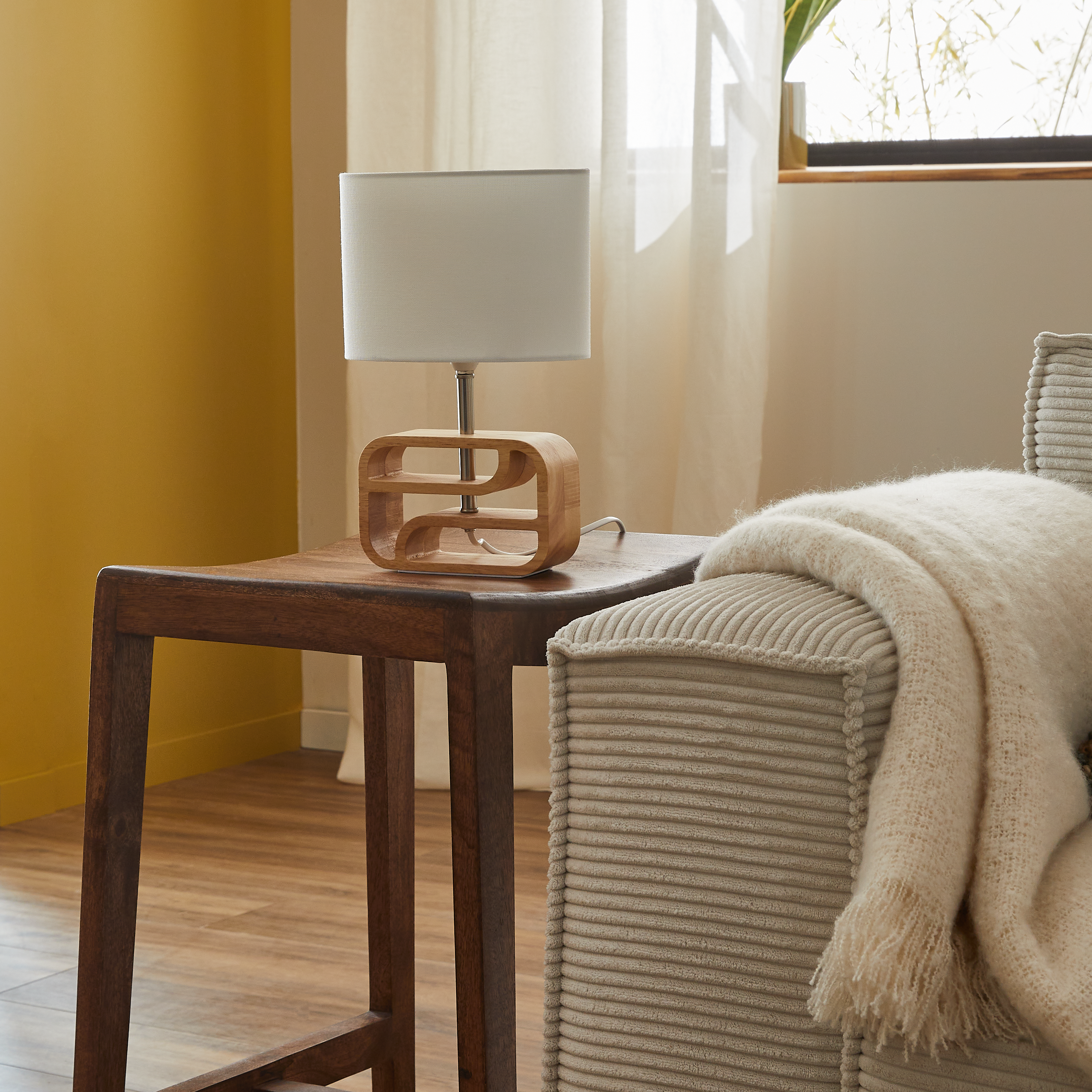 Lampa stołowa Nasimo drewno E14 Inspire - 11