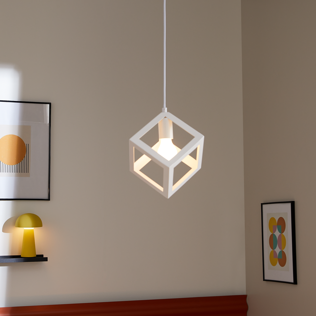 Lampa wisząca Plywood biała E27 Inspire