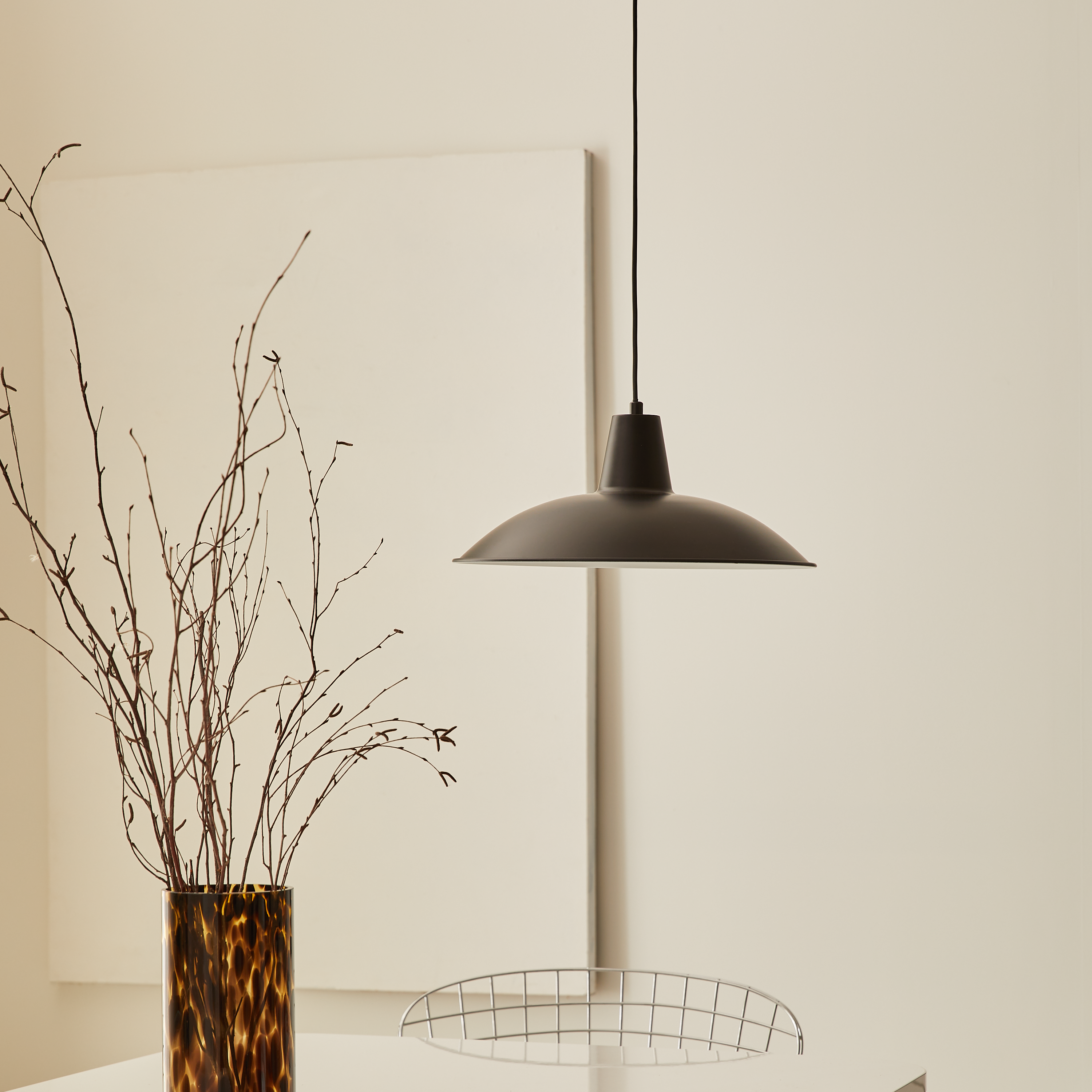 Suspension Utea fer, noir, Diam.38 cm INSPIRE, E27 - 4