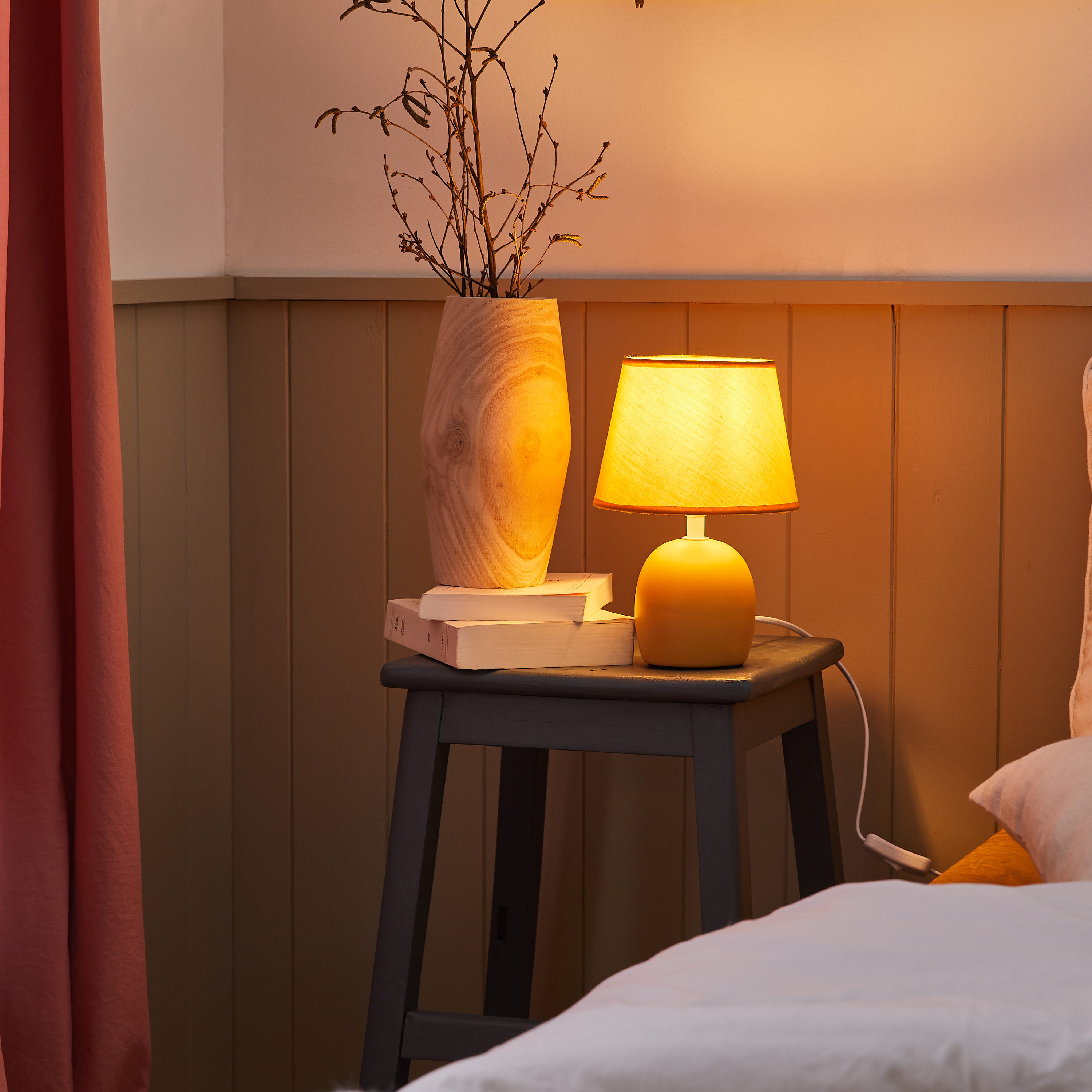 Lampka stołowa Poki pomarańczowa E14 Inspire - 5