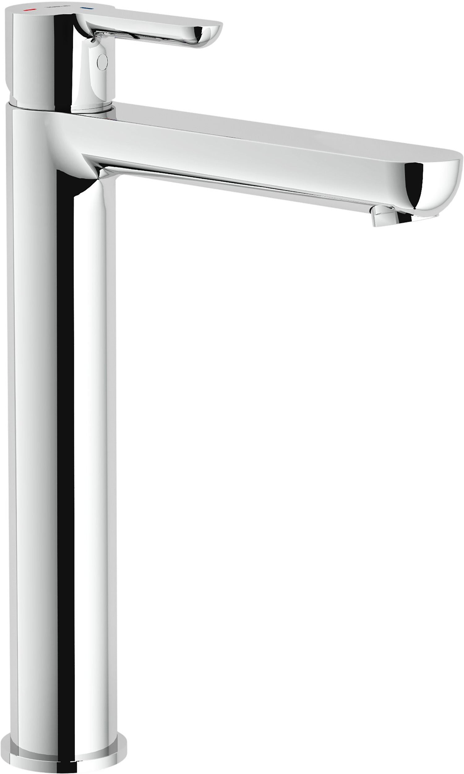 Rubinetto per lavabo collo alto ABC cromo lucido H 26.8 cm - 2