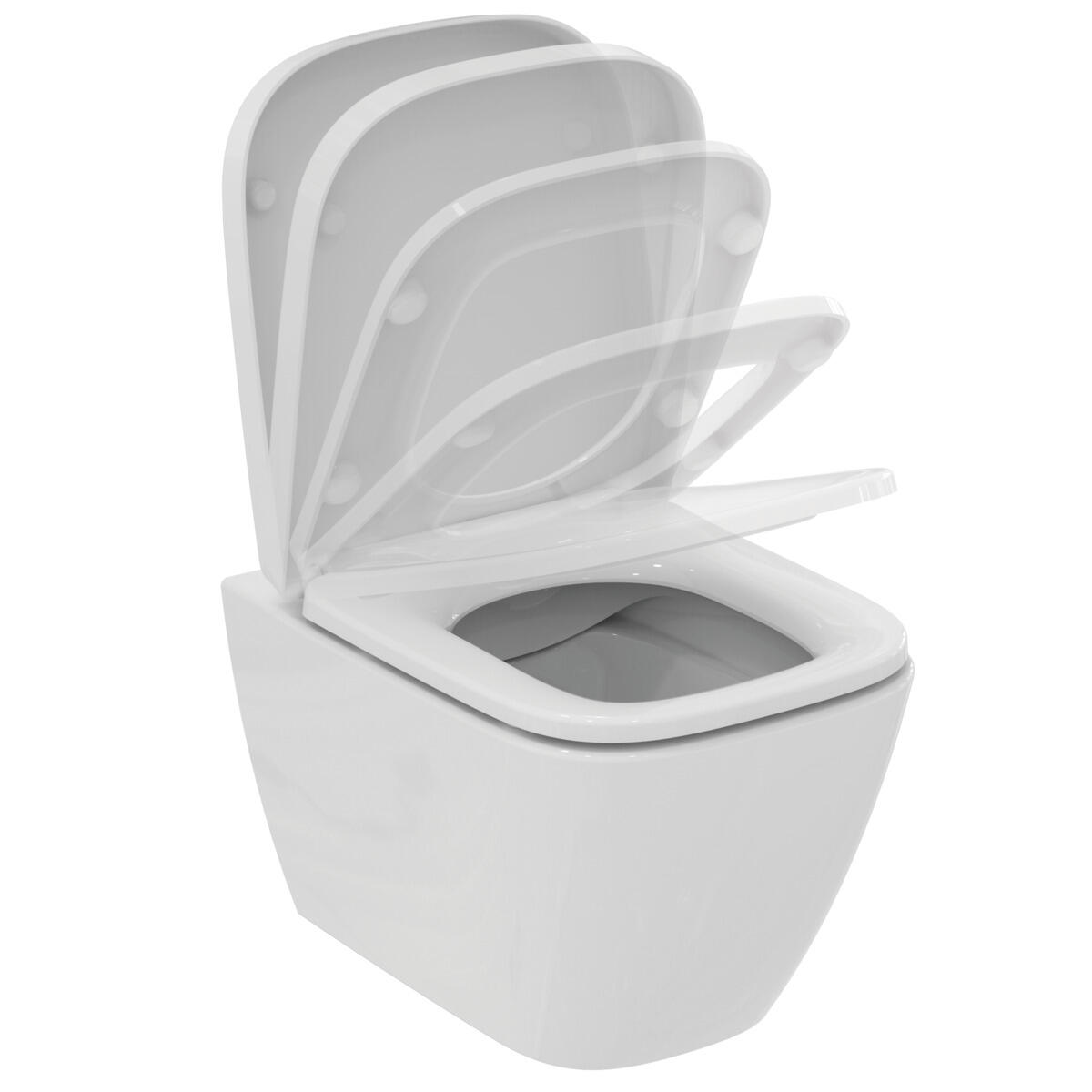 Coppia sanitari scarico a parete IDEAL STANDARD I.life S WC: P 48 x L 35.5 x H 40 cm, bidet: P 36 x L 36 x H 40 cm - 11
