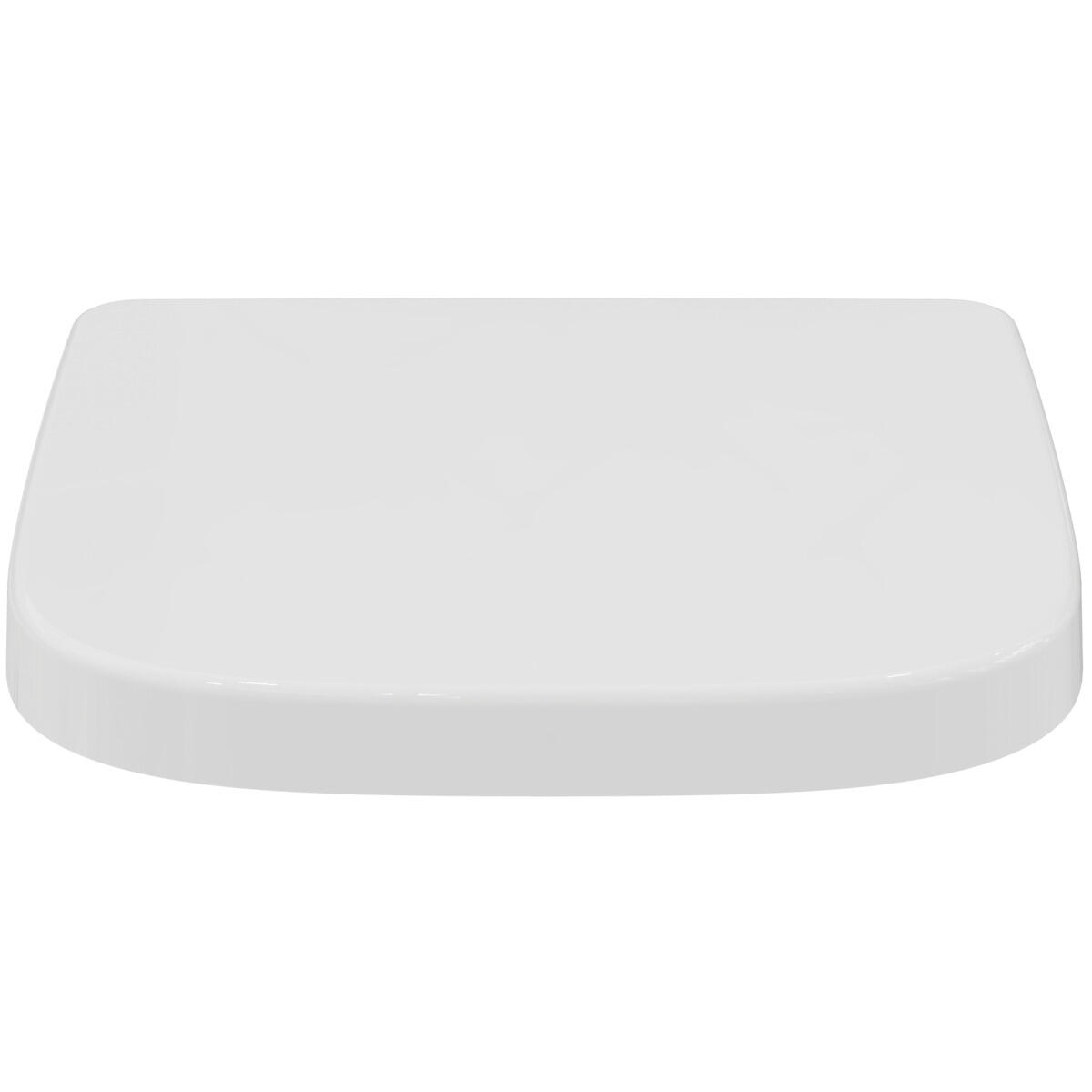 Copriwater i.life S rettangolare originale per serie sanitari IDEAL STANDARD con chiusura rallentata sganciabile in duroplast bianco - 6